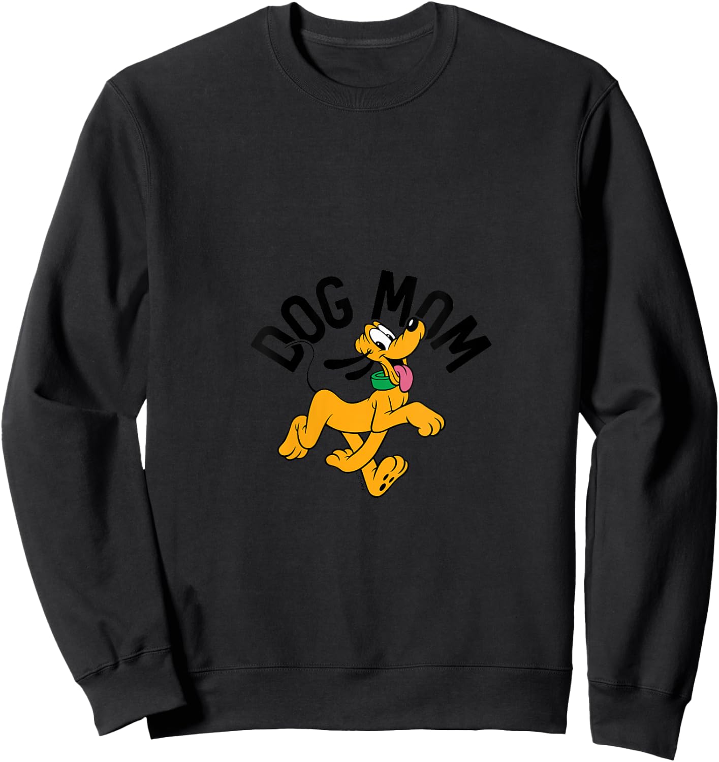 Pluto - Dog Mom V-Neck Sweatshirt - Sweatshirt | Black