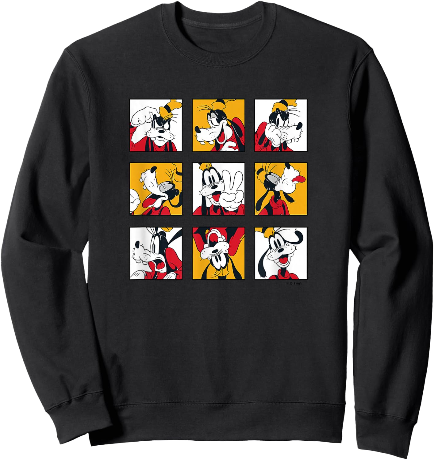 Goofy Grid of Emotions Sweatshirt - Sweatshirt | Black