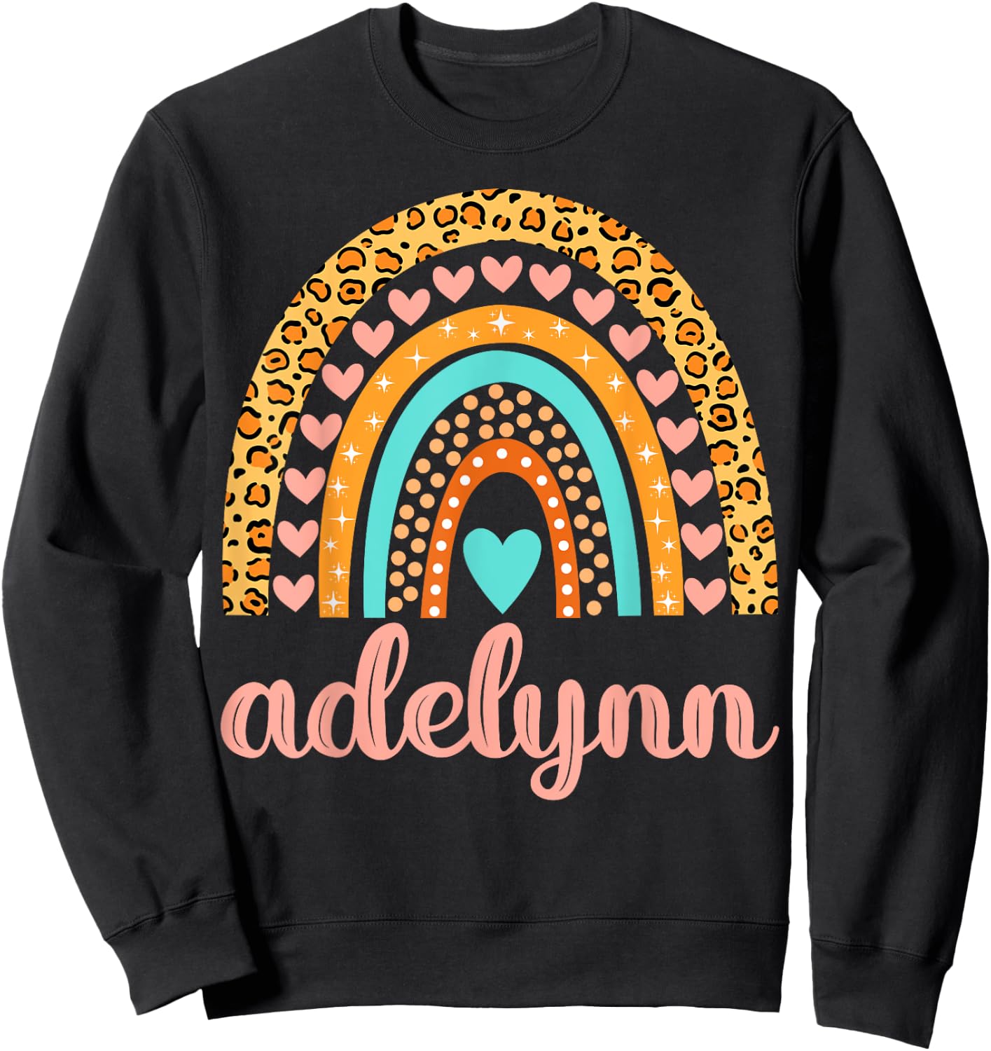 Adelynn Adelynn Name Birthday Shirt Gift Sweatshirt - Sweatshirt | Black