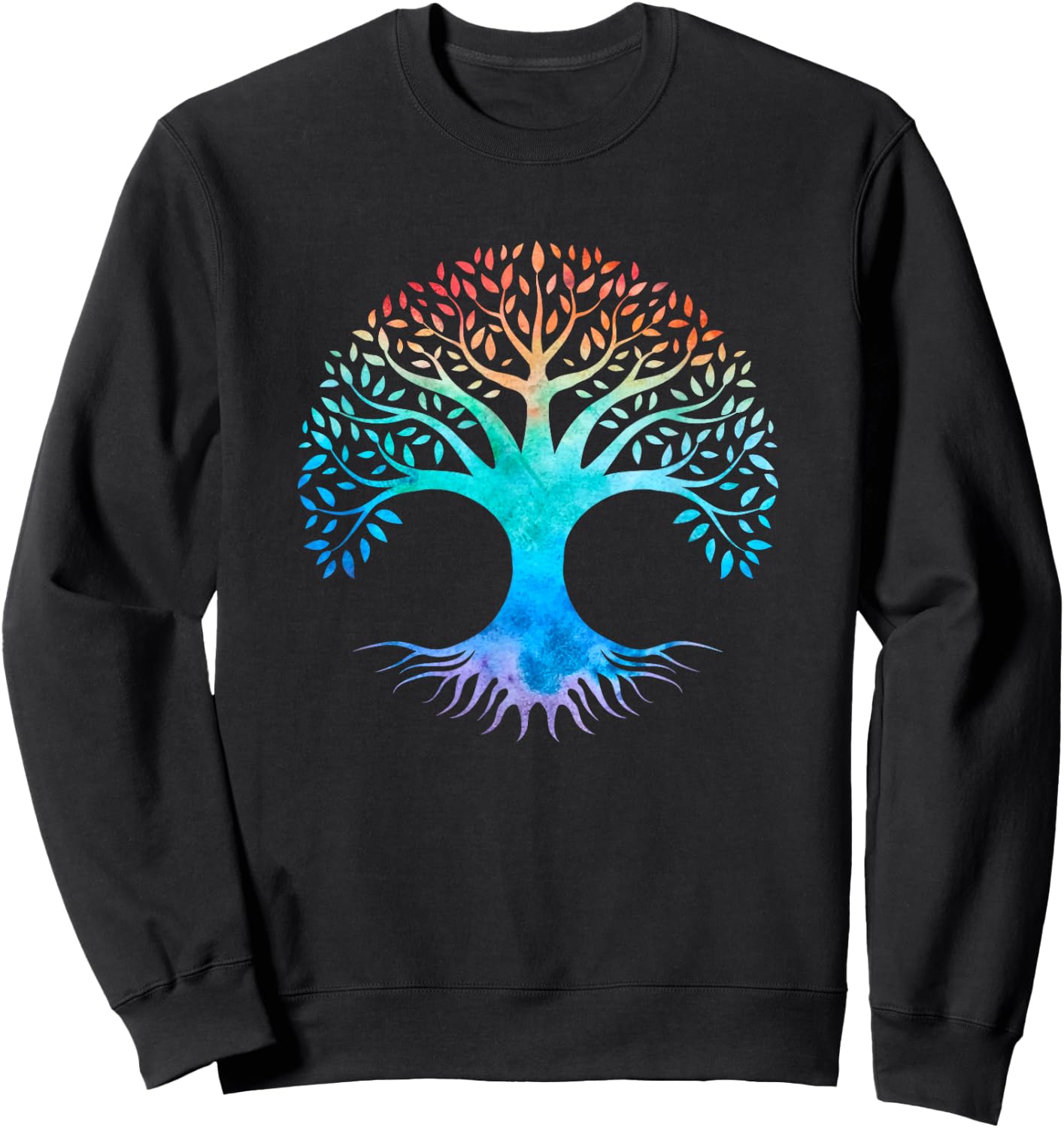 Tree of Life Symbol Colour Sweatshirt - Sweatshirt | Black