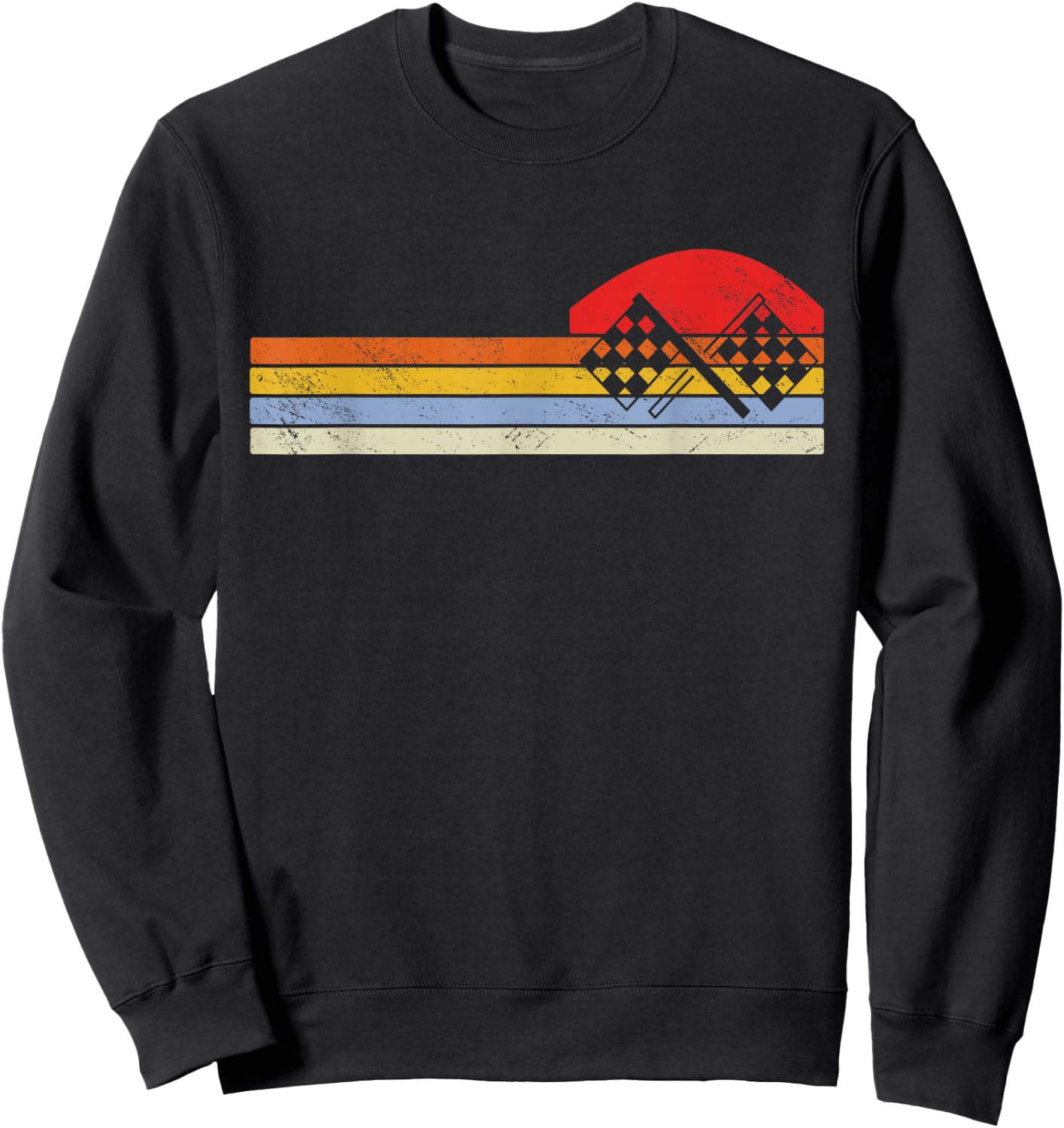 Vintage Racing Outfit For Race Car Parties Sweatshirt - Sweatshirt | Black