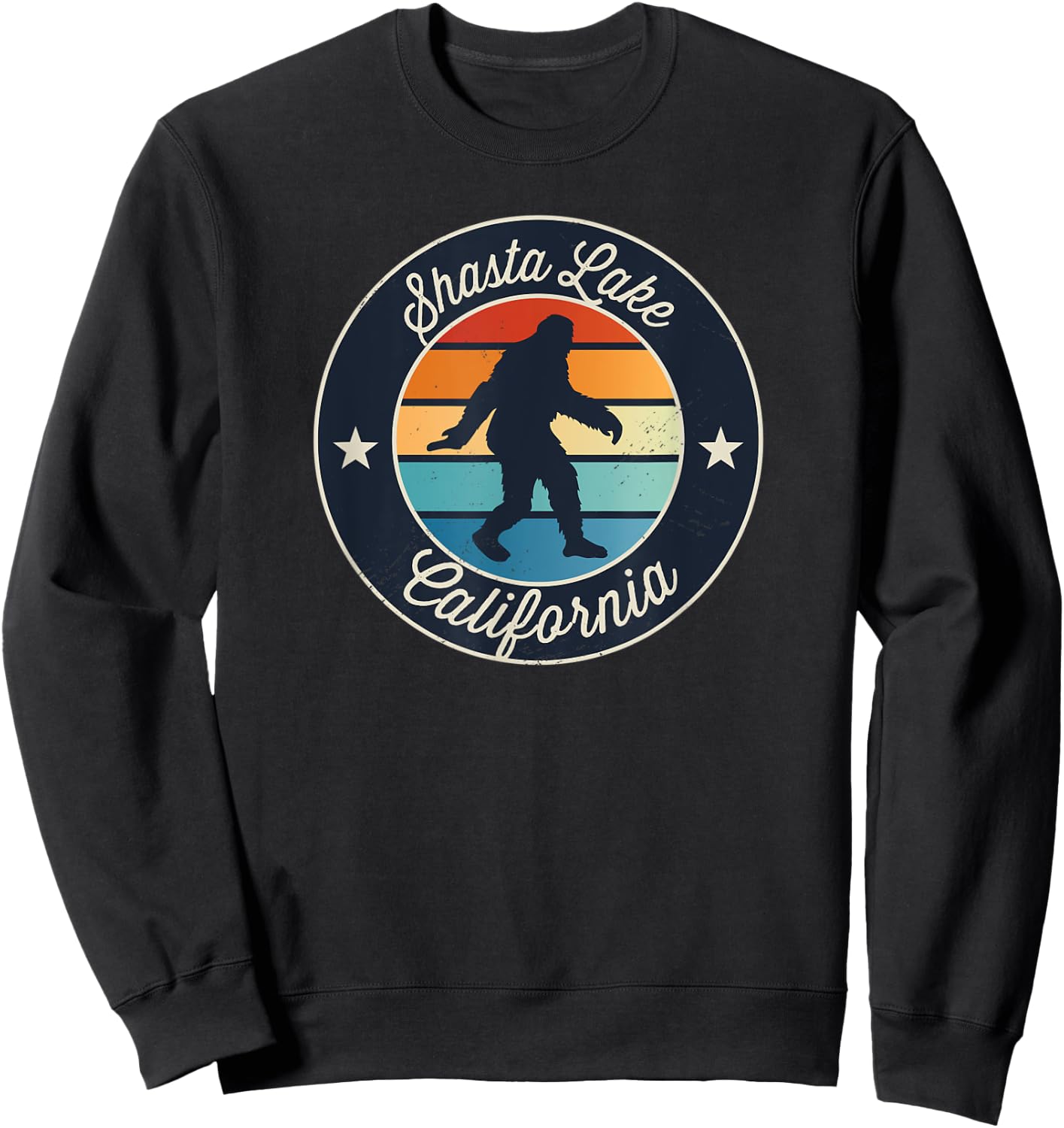 Shasta Lake California Sasquatch Souvenir Sweatshirt - Sweatshirt | Black