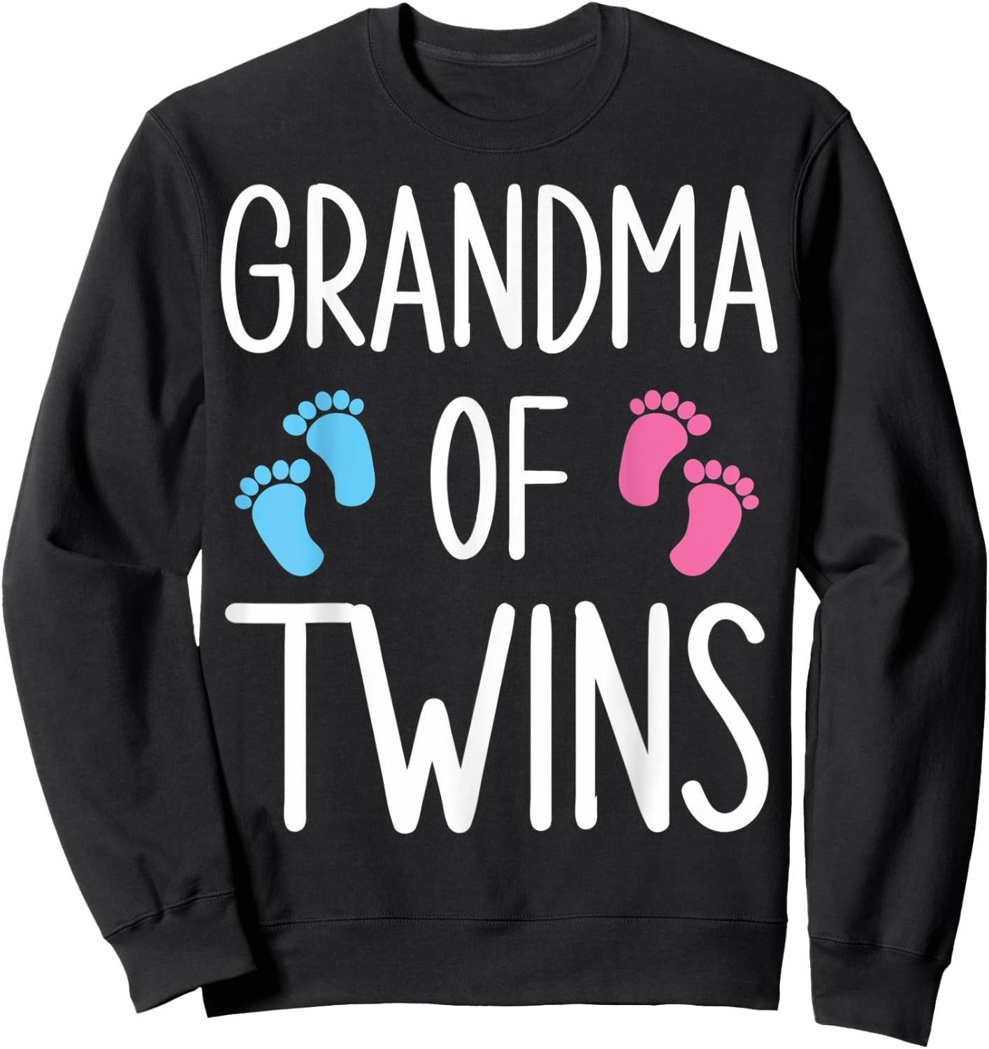 Cute Granny Of Twins Twin Grandma Of Twins Twin Grandmother Sweatshirt - Sweatshirt | Black