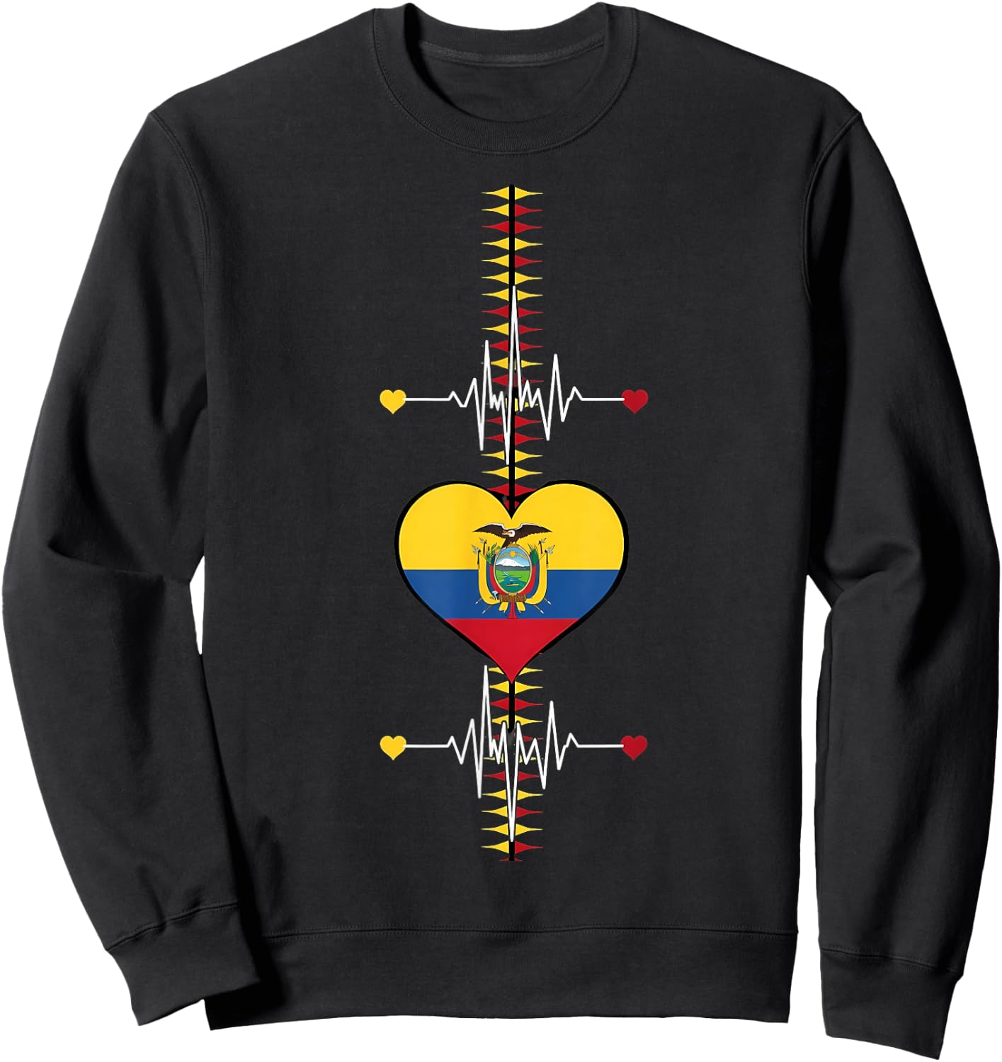 Ecuador Flag Ecuadorian Pride Sweatshirt - Sweatshirt | Black