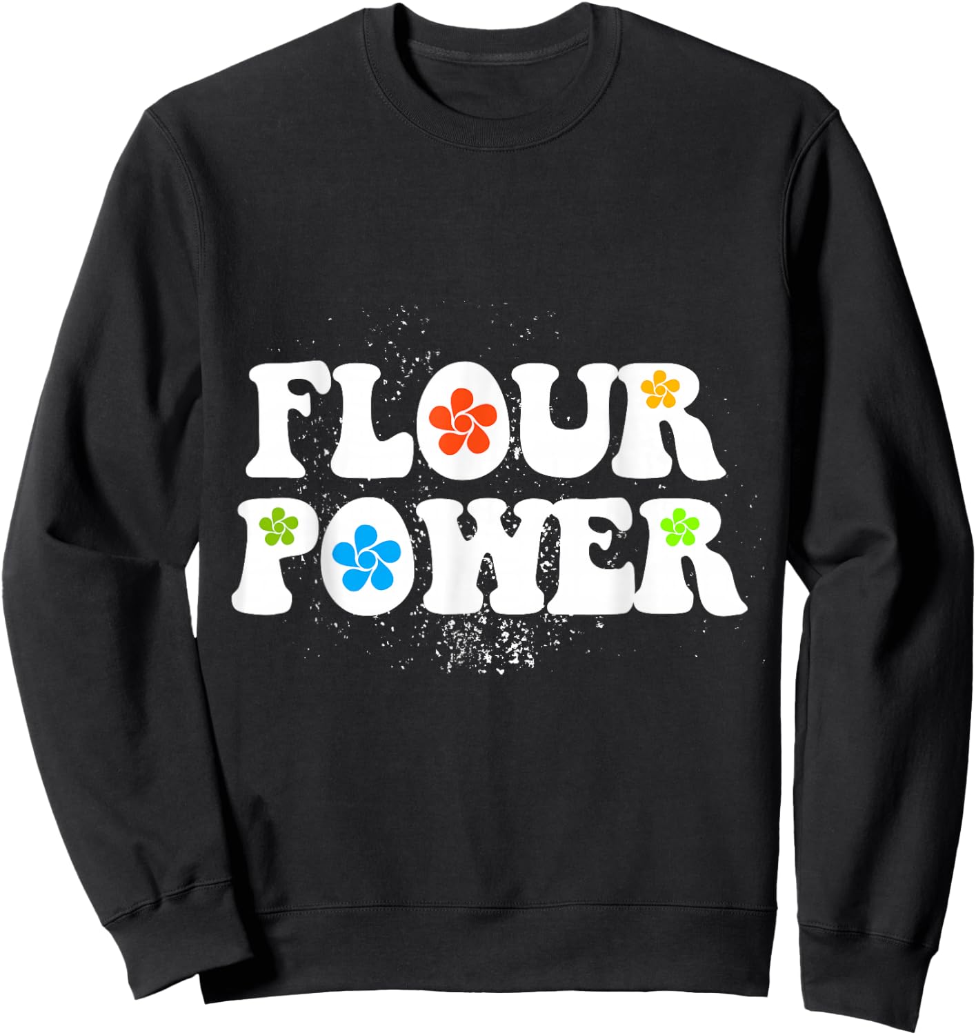 Flour Power Sweatshirt - Sweatshirt | Black