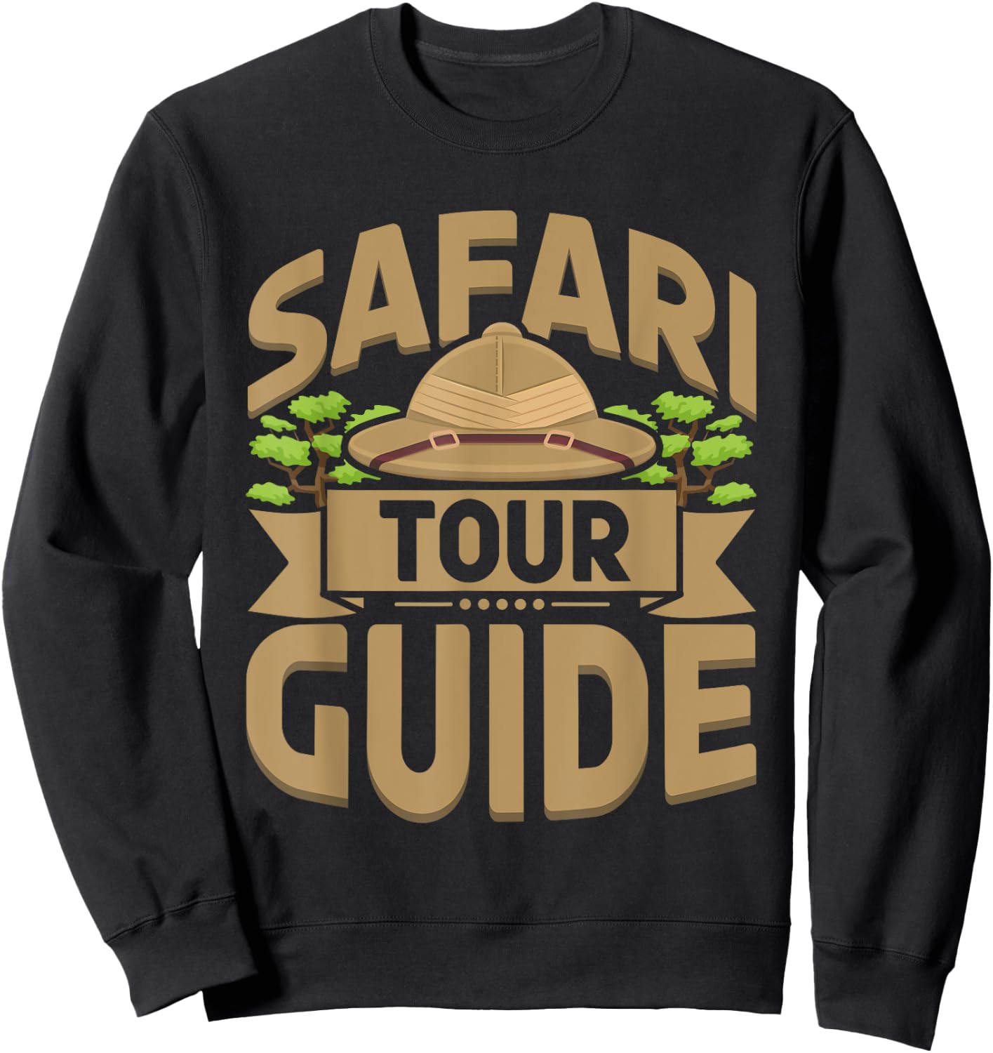 Safari Tour Guide Costume Africa Zoo Outfit Safari Tour Sweatshirt - Sweatshirt | Black