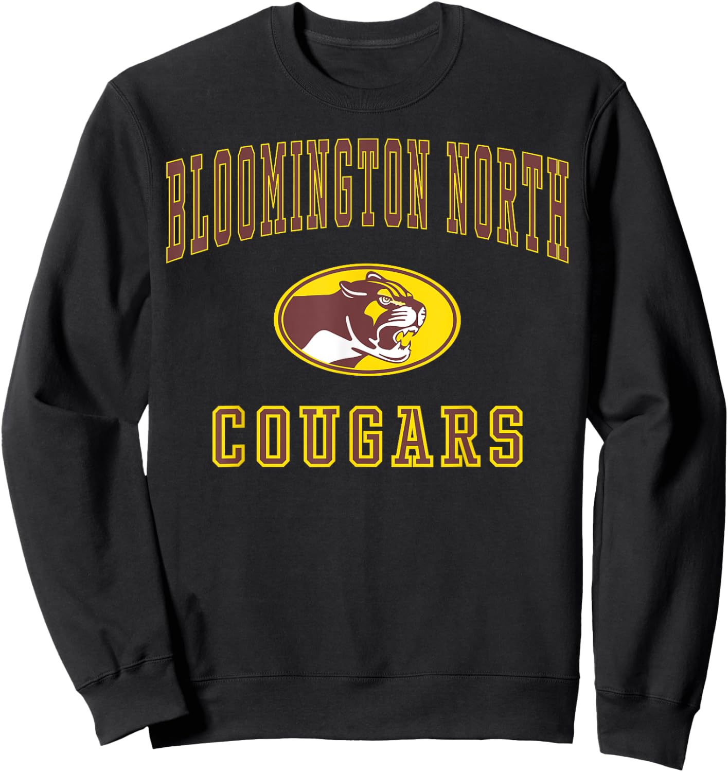 Bloomington North High School Cougars C1 Sweatshirt - Sweatshirt | Black