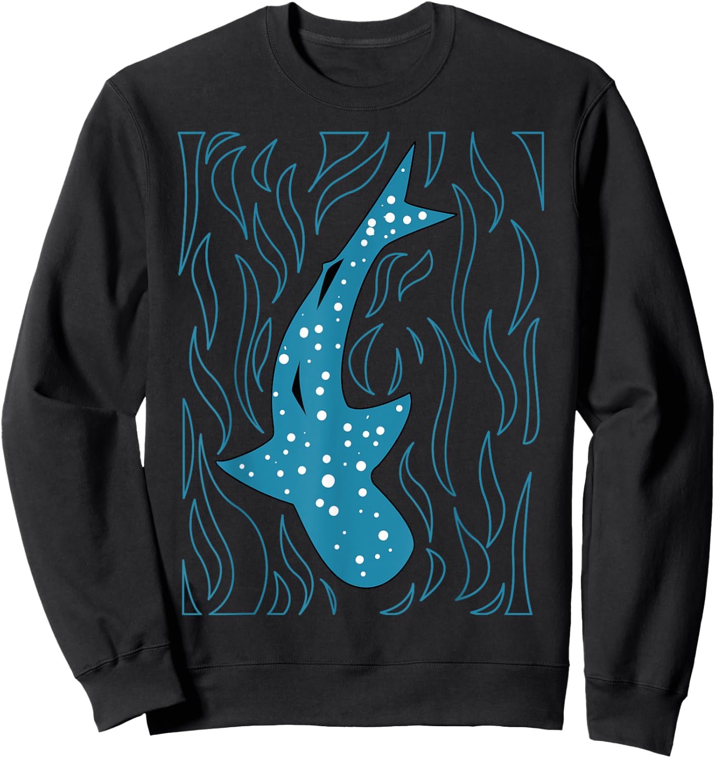 Whale Shark Lover Filter Feeder Fish Colossal Sea Animal Sweatshirt - Sweatshirt | Black