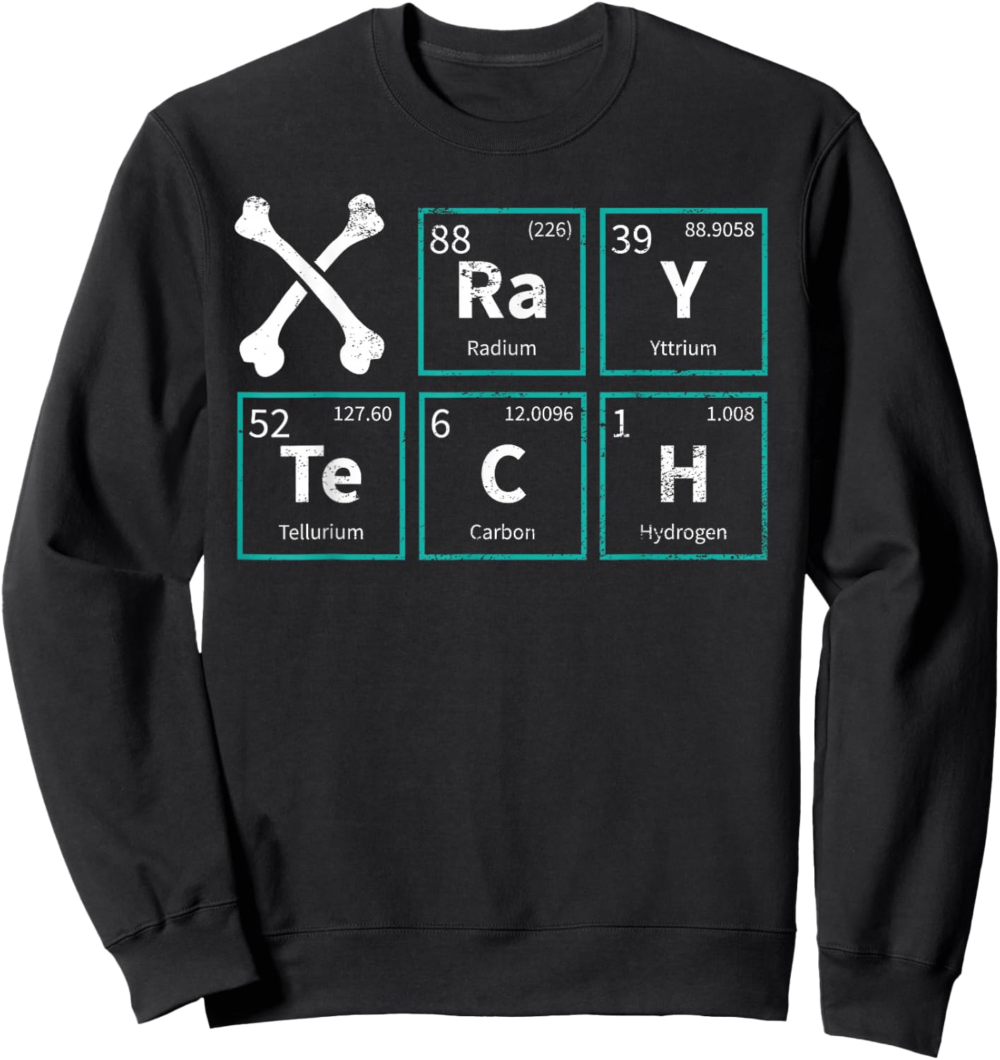 X-Ray Tech Radiologist Rad Tech Radiology Periodic Table Sweatshirt - Sweatshirt | Black