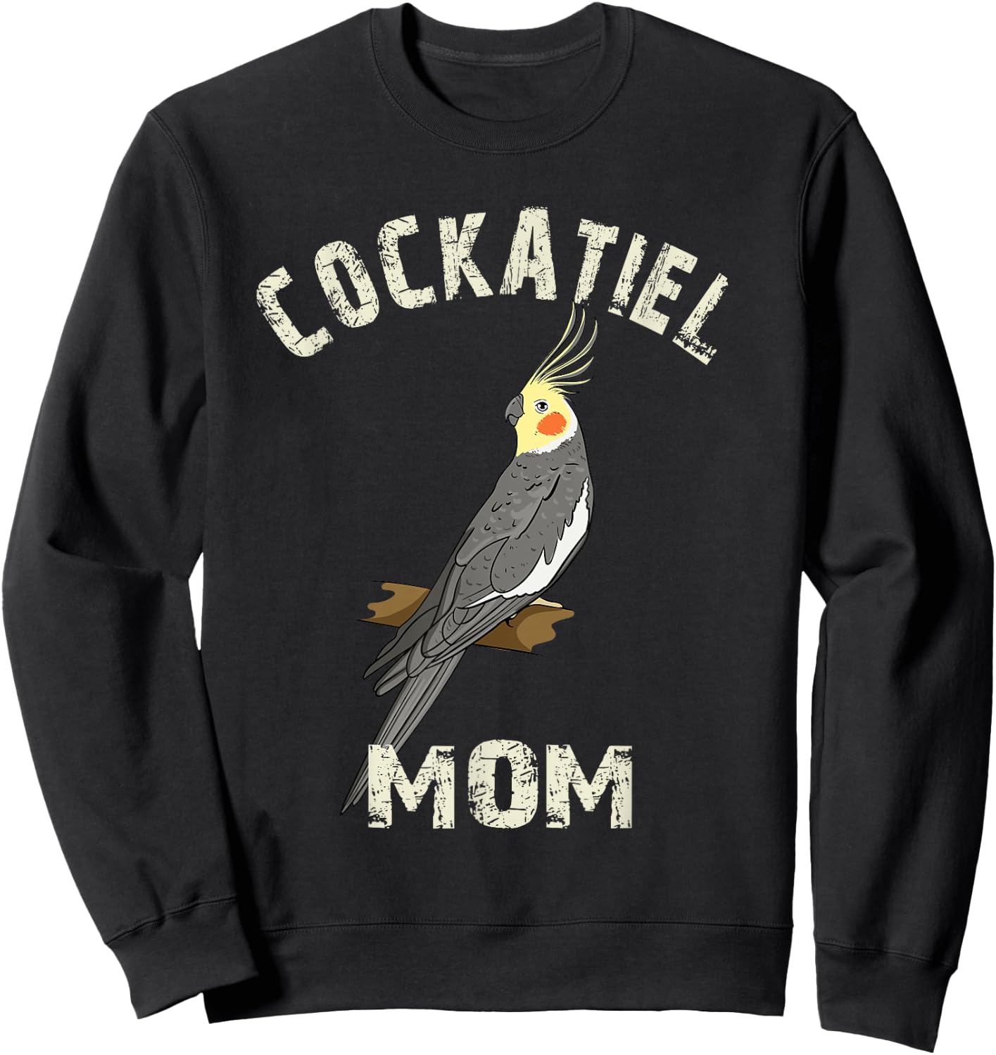 Cockatiel Mom Gift Cockatiel Parrot Bird Owner Gifts Sweatshirt - Sweatshirt | Black