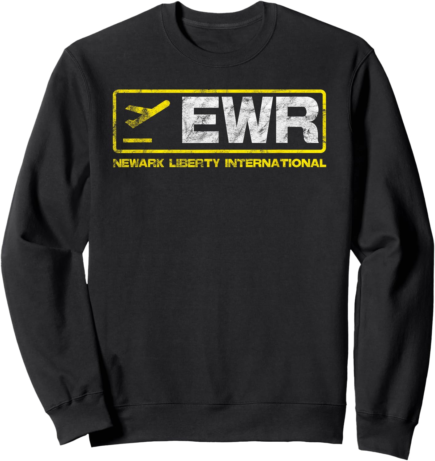 EWR Newark Liberty International Airport Code Pilot Sweatshirt - Sweatshirt | Black