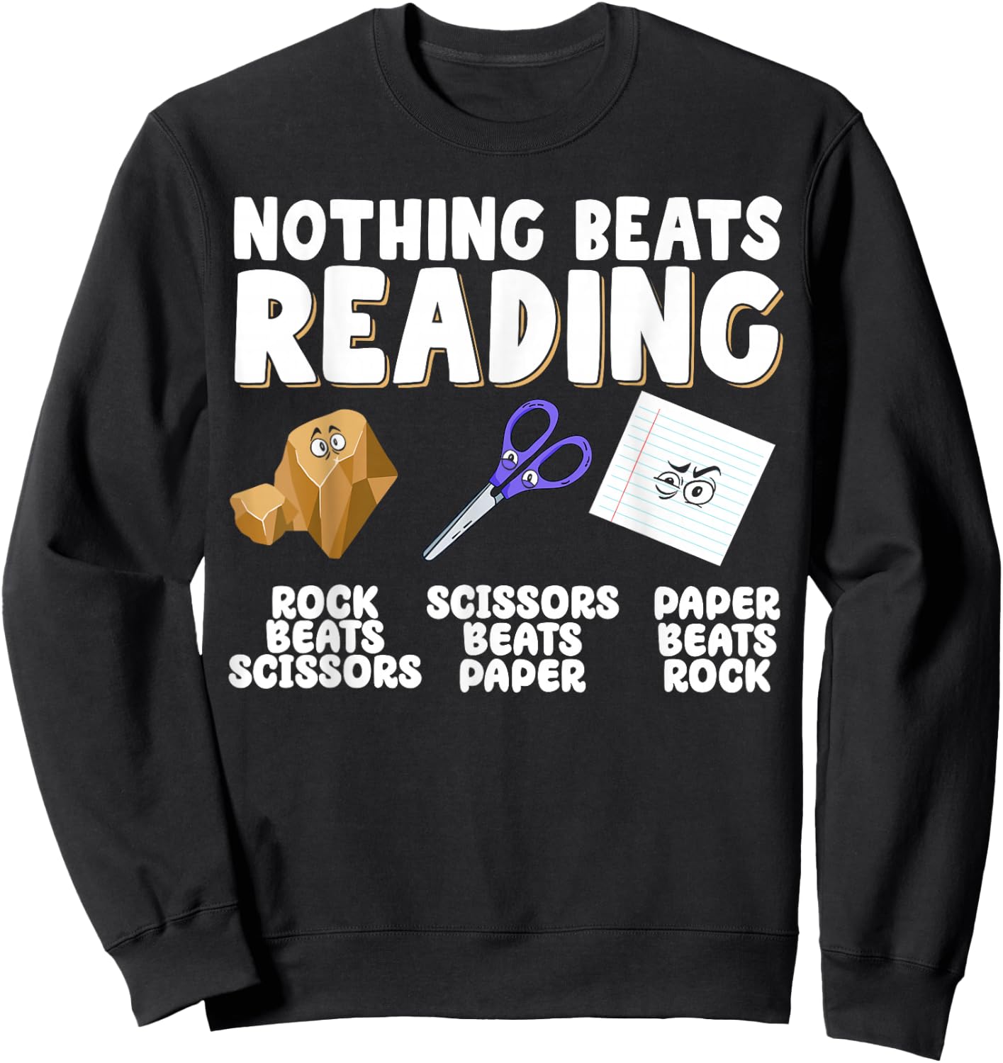 Nothing Beats Reading Sweatshirt - Sweatshirt | Black