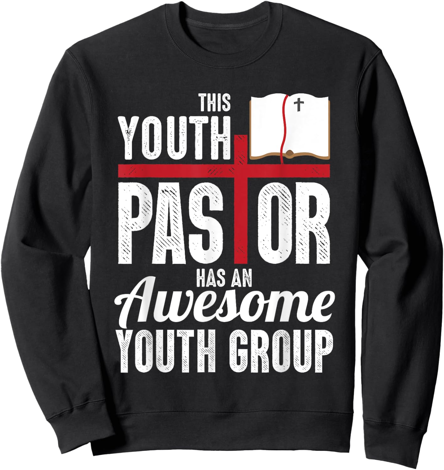 Cool Youth Pastor Art Women Christian Church Lovers Sweatshirt - Sweatshirt | Black