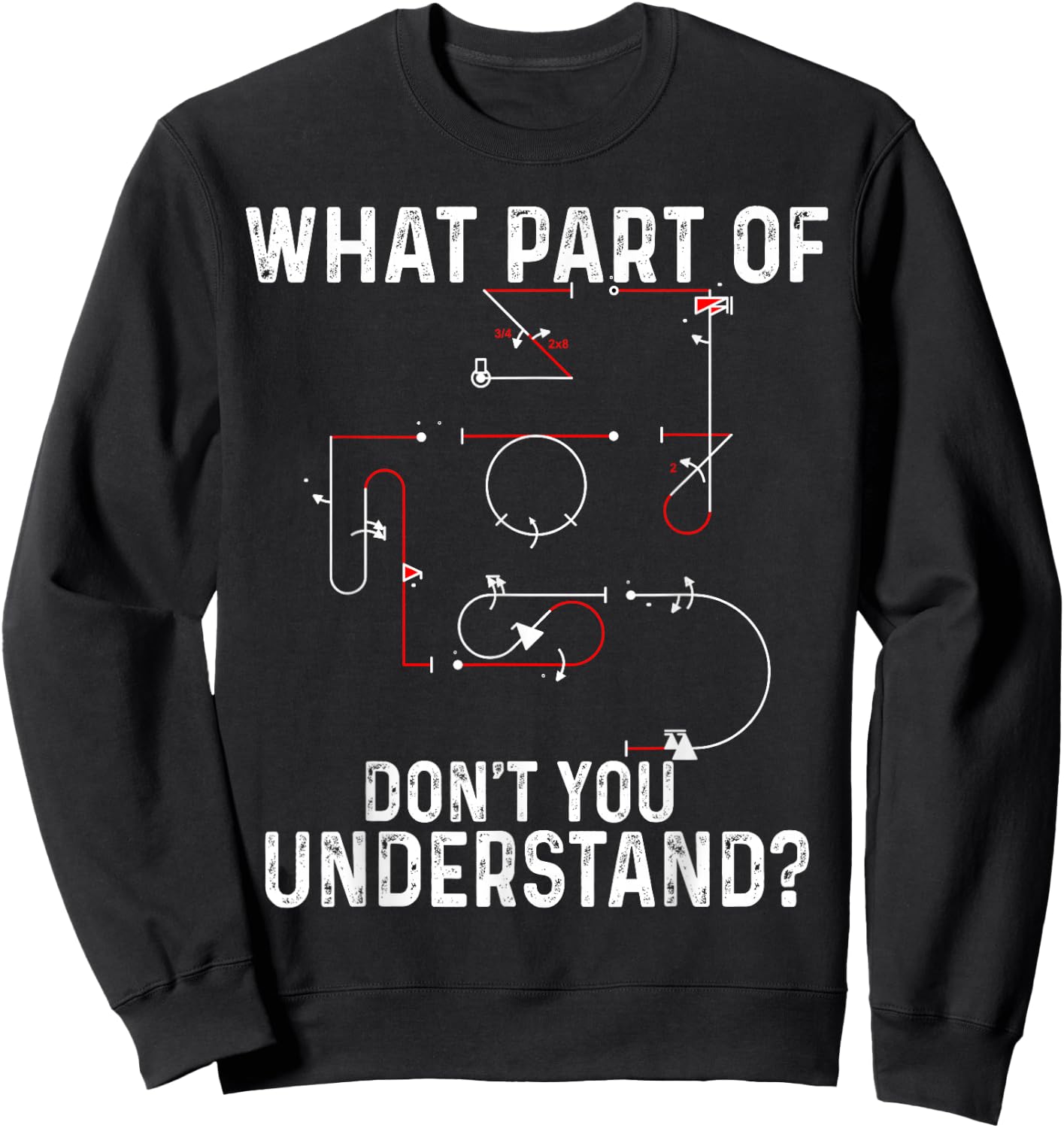What Part Of Don't You Understand Aerobatic Aresti Figures Sweatshirt - Sweatshirt | Black