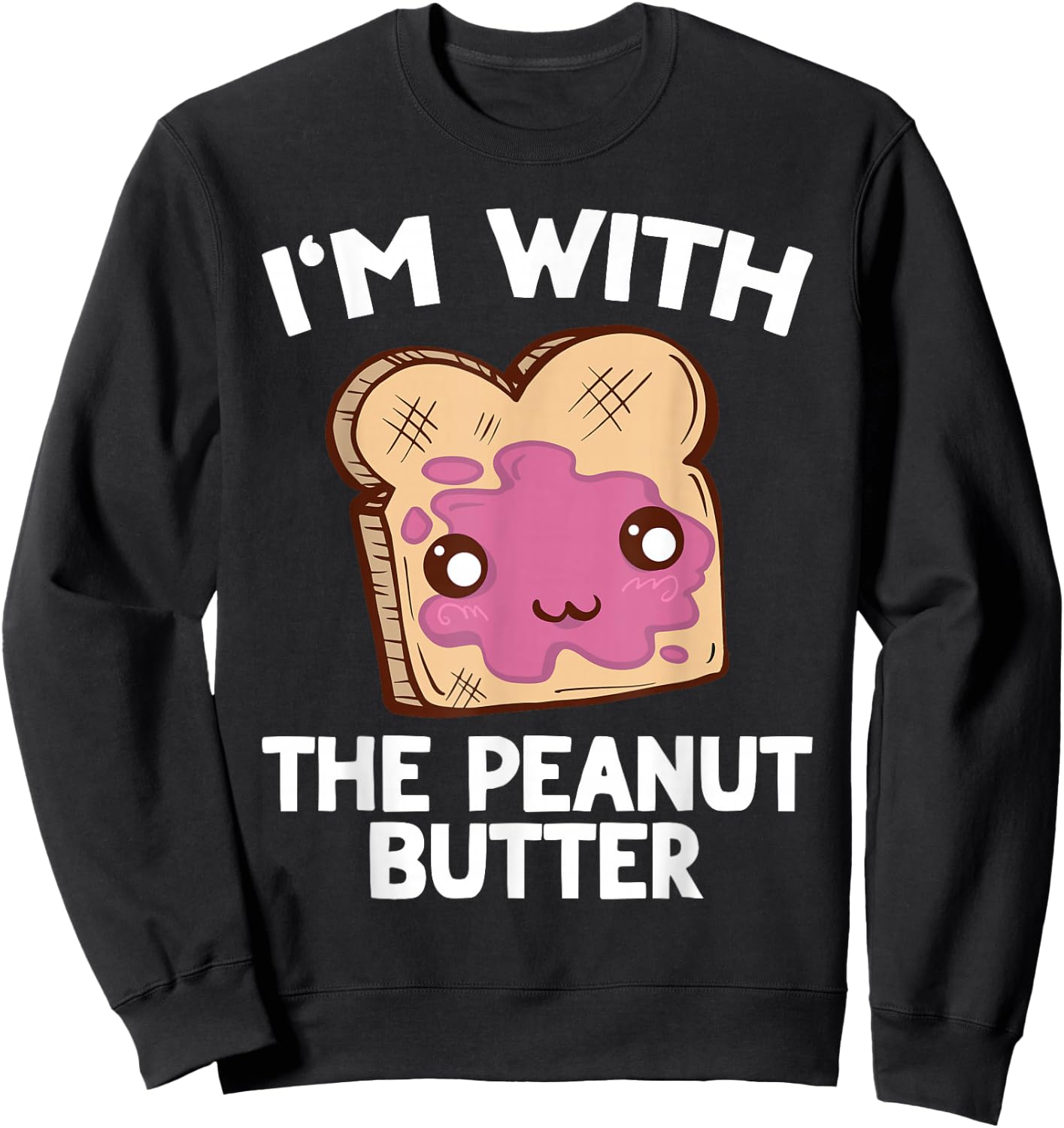 Peanut Butter & Jelly Matching Couples His & Hers Sweatshirt - Sweatshirt | Black