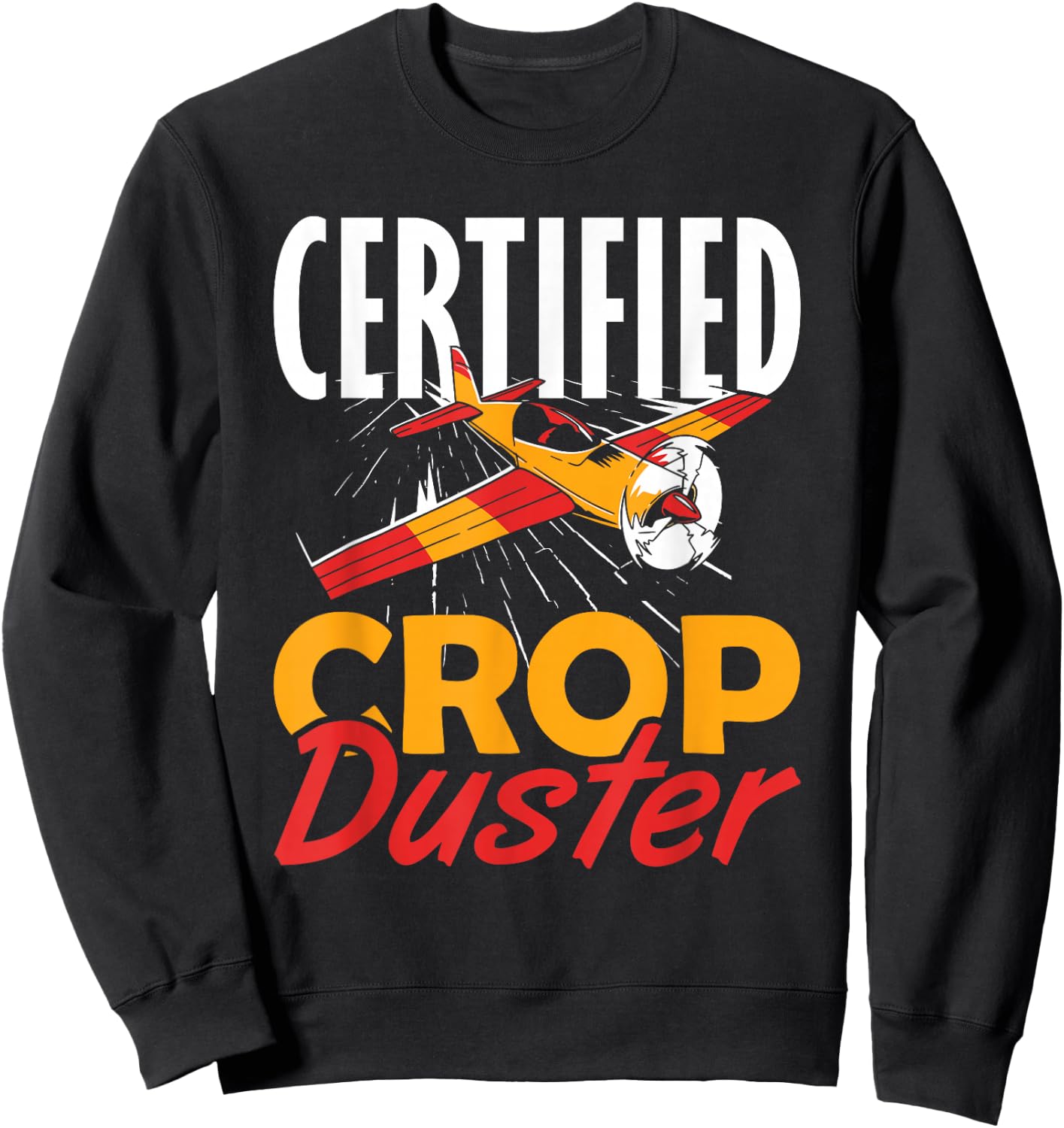 Certified Crop Duster Sweatshirt - Sweatshirt | Black