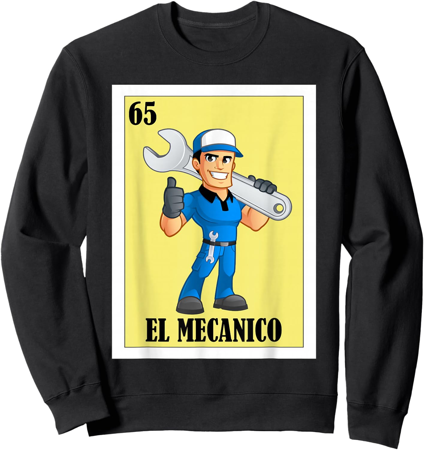 Funny Mexican Design for Car Mechanics - El Mecanico Sweatshirt - Sweatshirt | Black