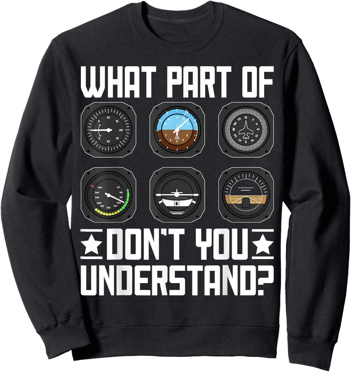 Funny Aviator Pilot Airplane Plane Aviation Gifts Men Women Sweatshirt - Sweatshirt | Black
