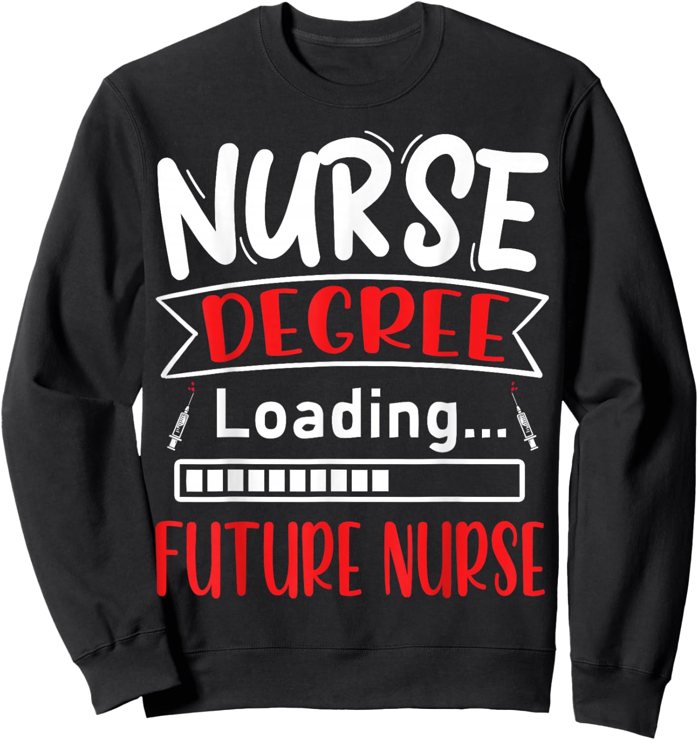 Nursing Diploma Loading Future Nurse Nursing School Sweatshirt - Sweatshirt | Black