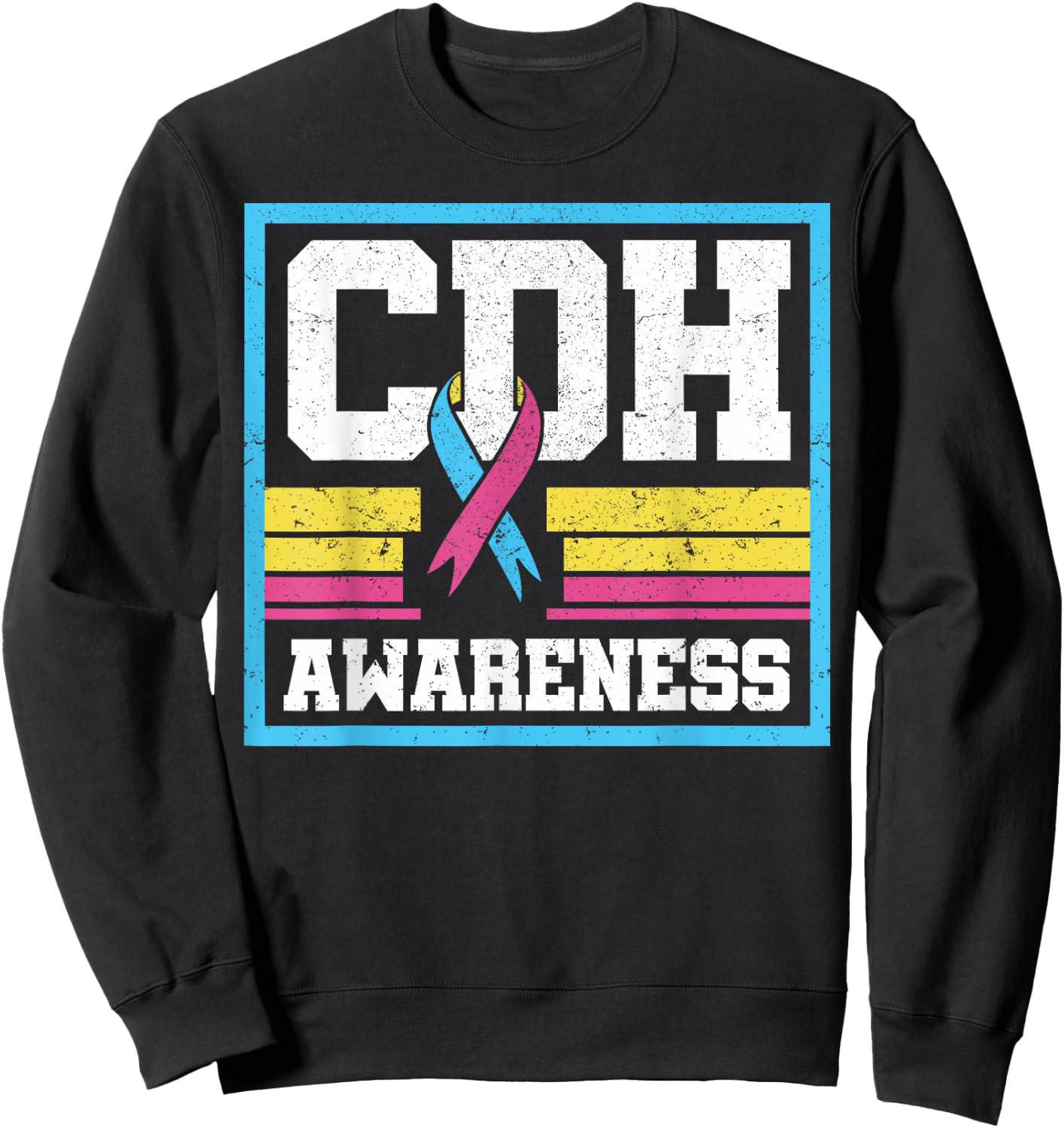 Congenital Diaphragmatic Hernia Awareness CDH Supporter Sweatshirt - Sweatshirt | Black