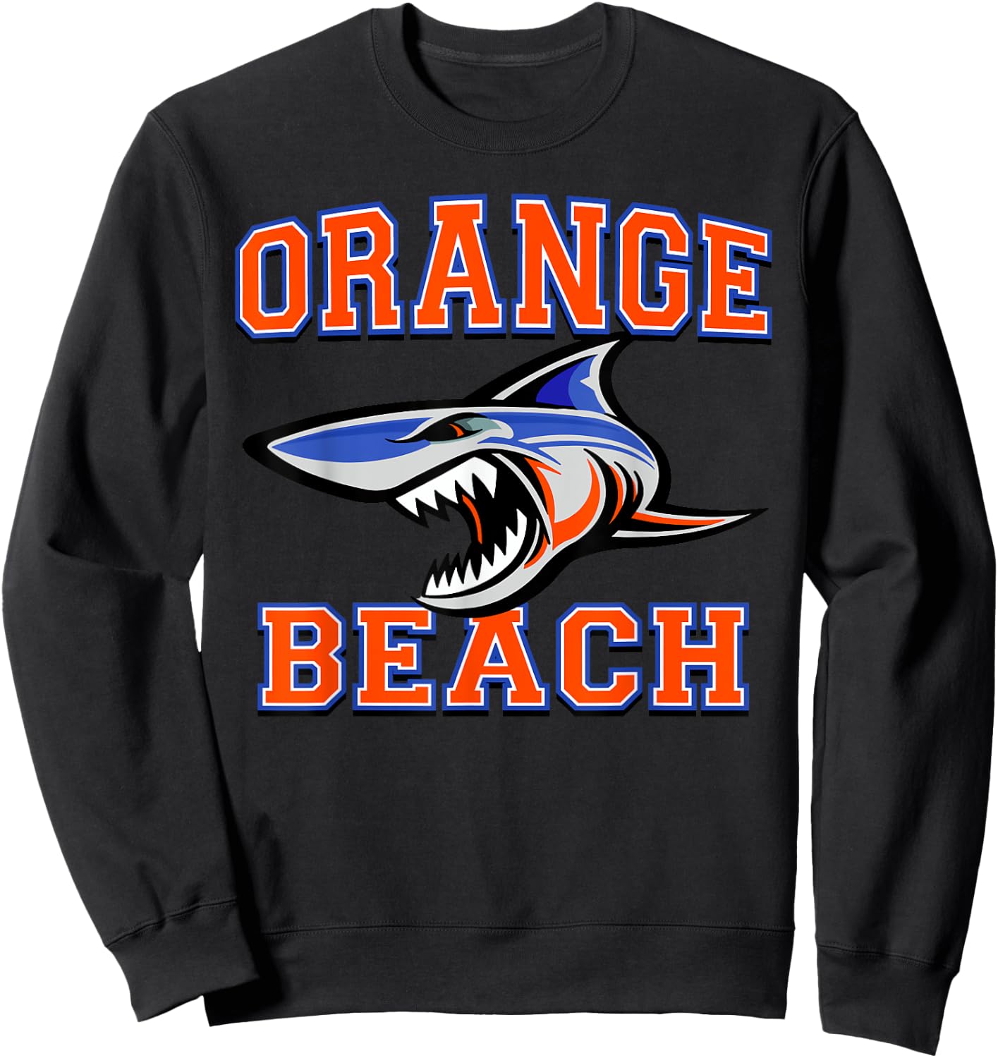 Orange Beach Makos Team Spirit Men Women Kids Sweatshirt - Sweatshirt | Black