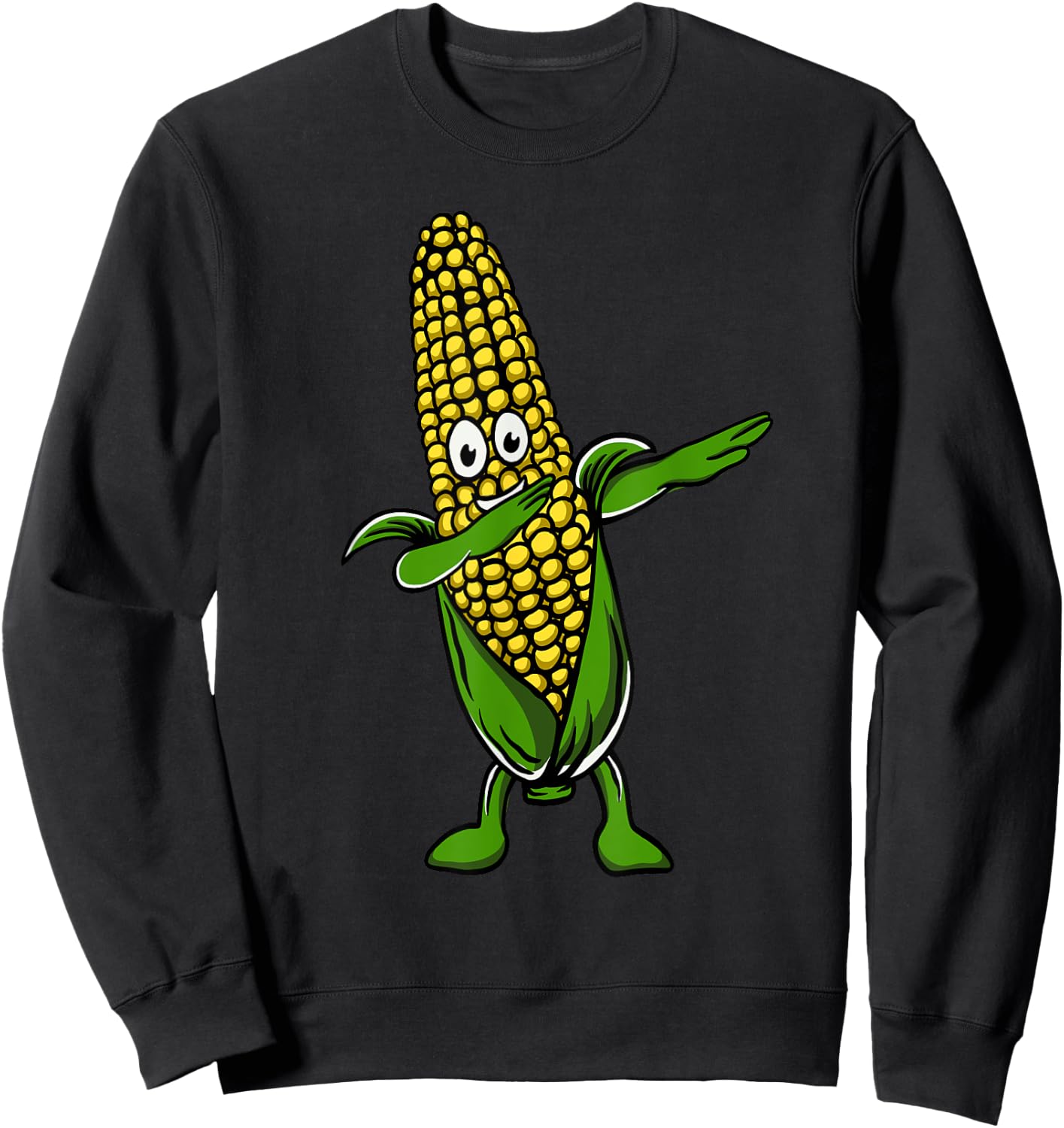 Cute Corn Art Women Farmer Corn On The Cob Farming Sweatshirt - Sweatshirt | Black