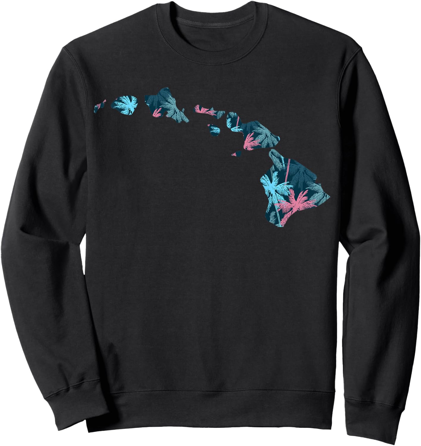 Hawaiian Island Necklace Hawaii Sweatshirt - Sweatshirt | Black