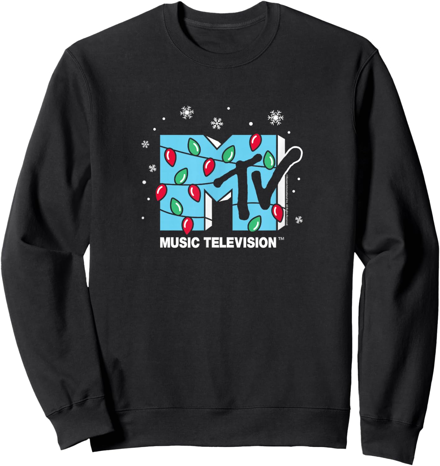 MTV - Christmas Lights Sweatshirt - Sweatshirt | Black