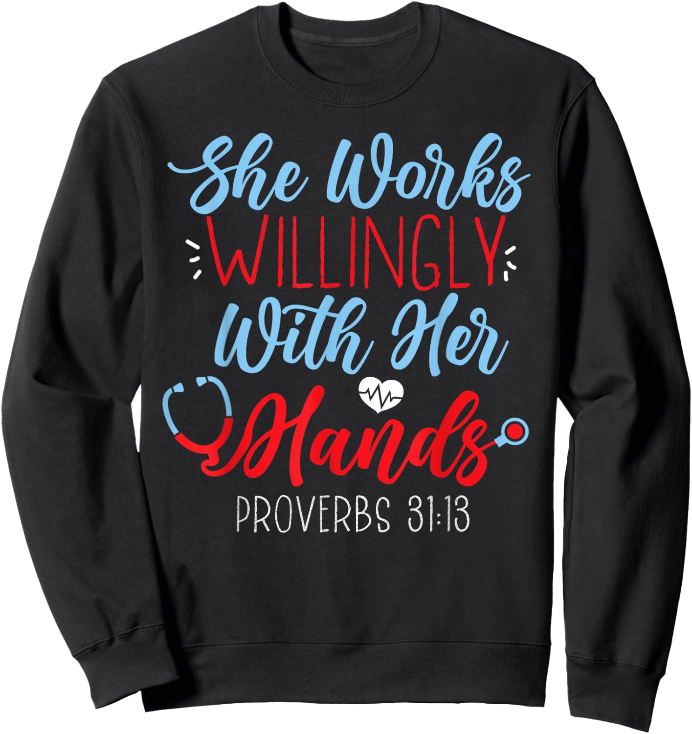 Certified Medical Assistant Bible Verse CMA Sweatshirt - Sweatshirt | Black