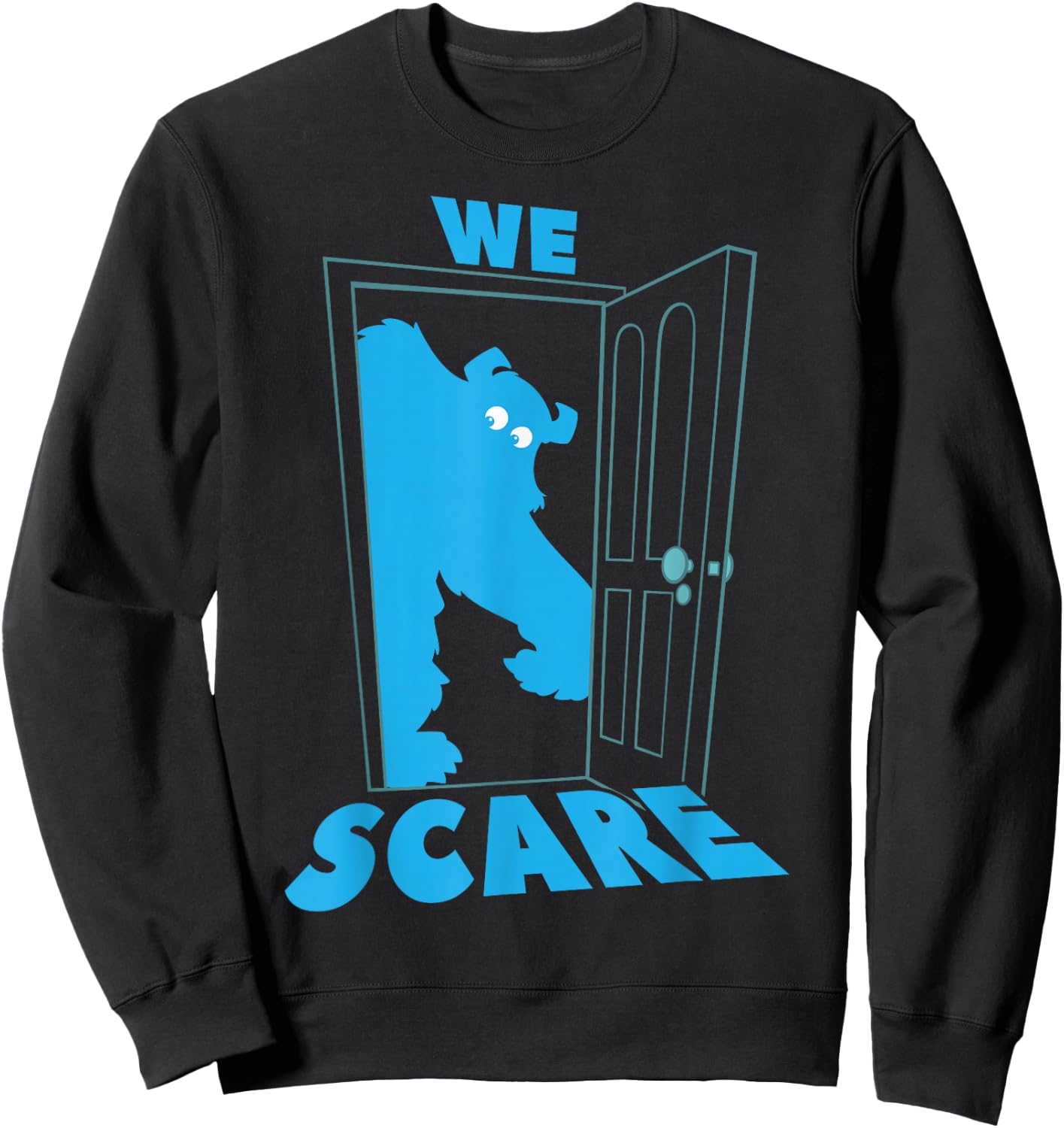 Disney Pixar Monsters, Inc. Sulley We Scare We Care Door Sweatshirt - Sweatshirt | Black