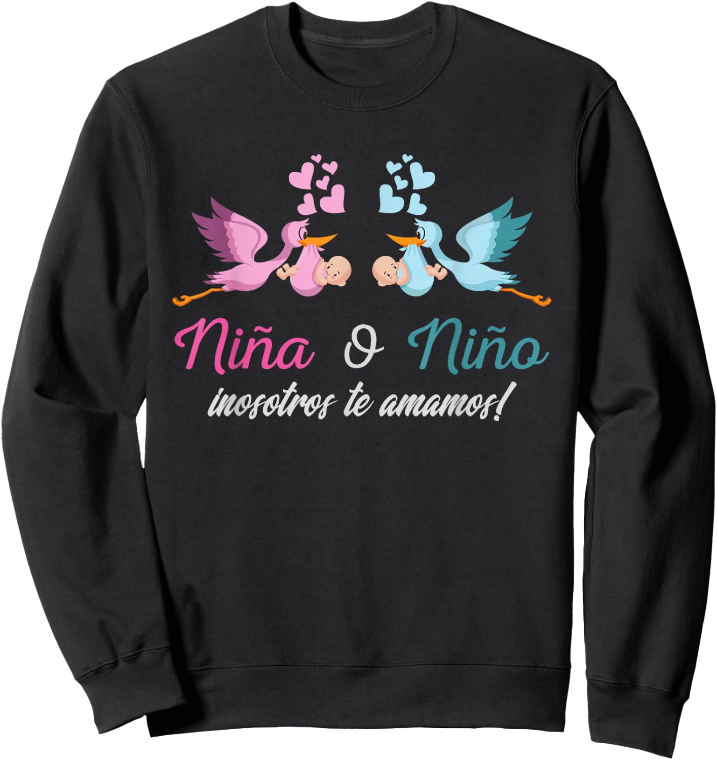 Playera Nina o Nino Latino para Revelacion de Genero Bebe Sweatshirt - Sweatshirt | Black