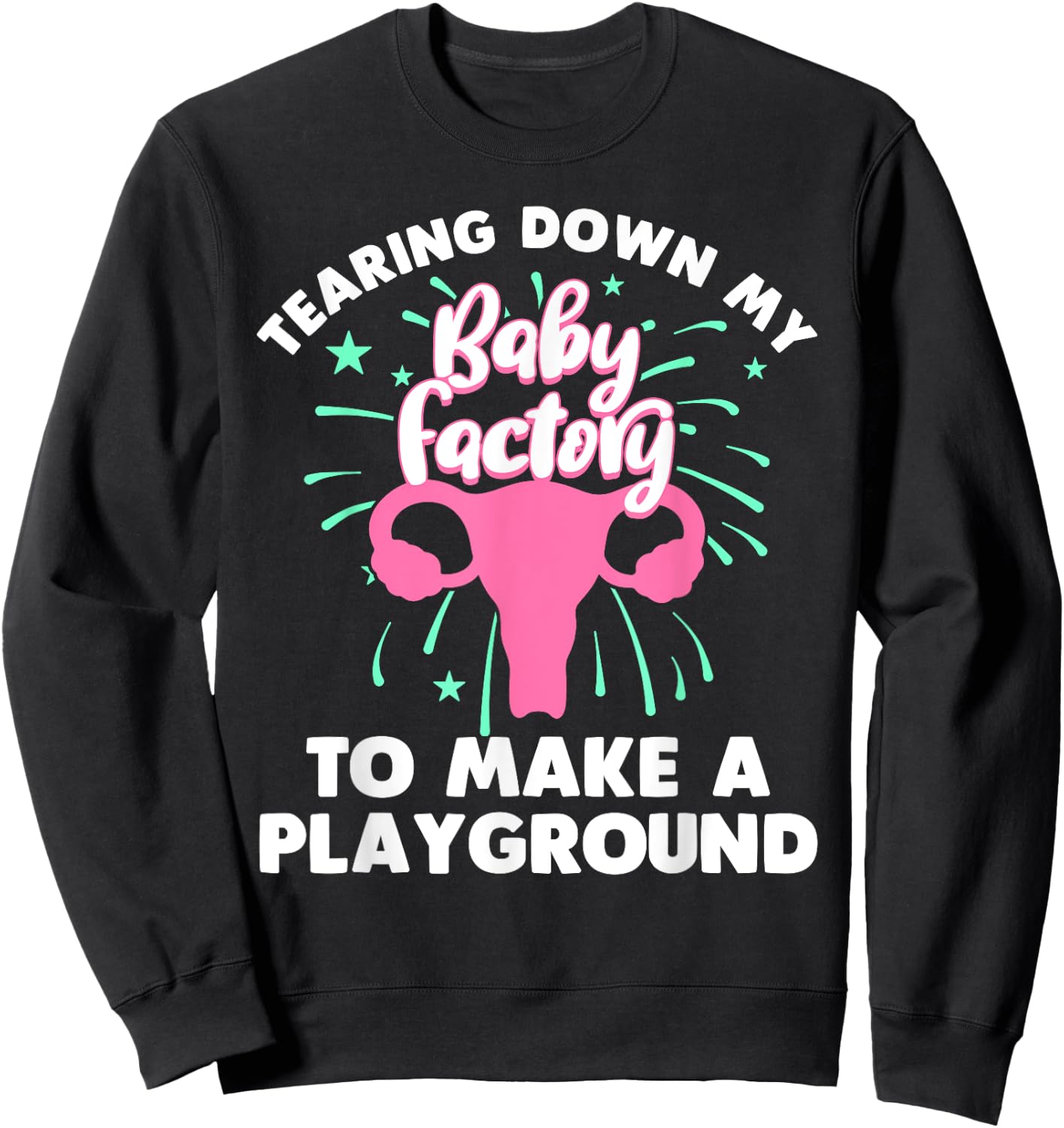Funny Hysterectomy Girls Endometriosis Recovery Sweatshirt - Sweatshirt | Black