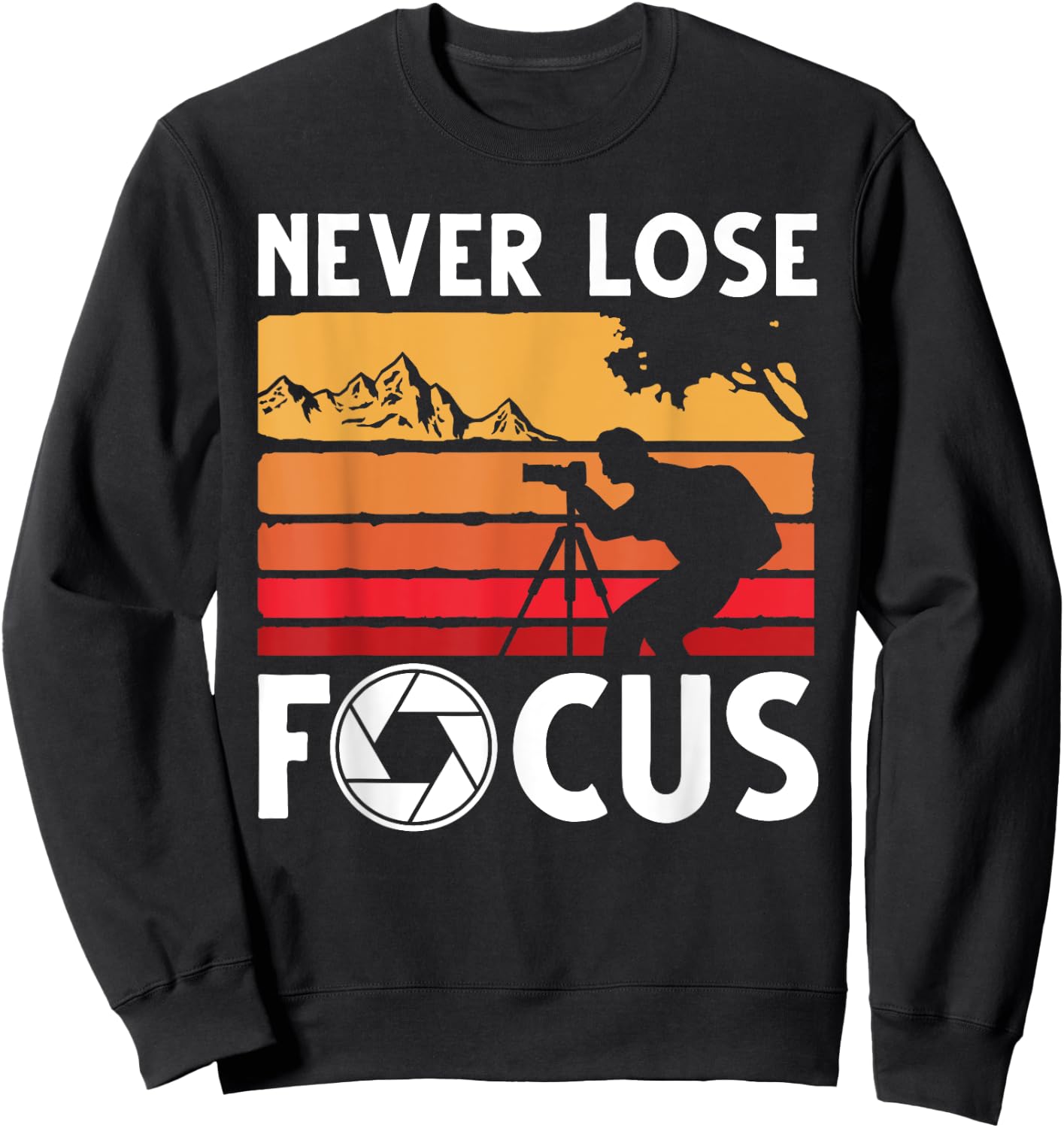Cool Photographer Art Women Photography Camera Lover Sweatshirt - Sweatshirt | Black