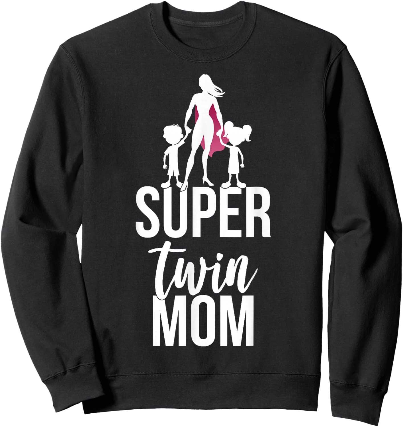 Super Twin Mom Sweatshirt - Sweatshirt | Black
