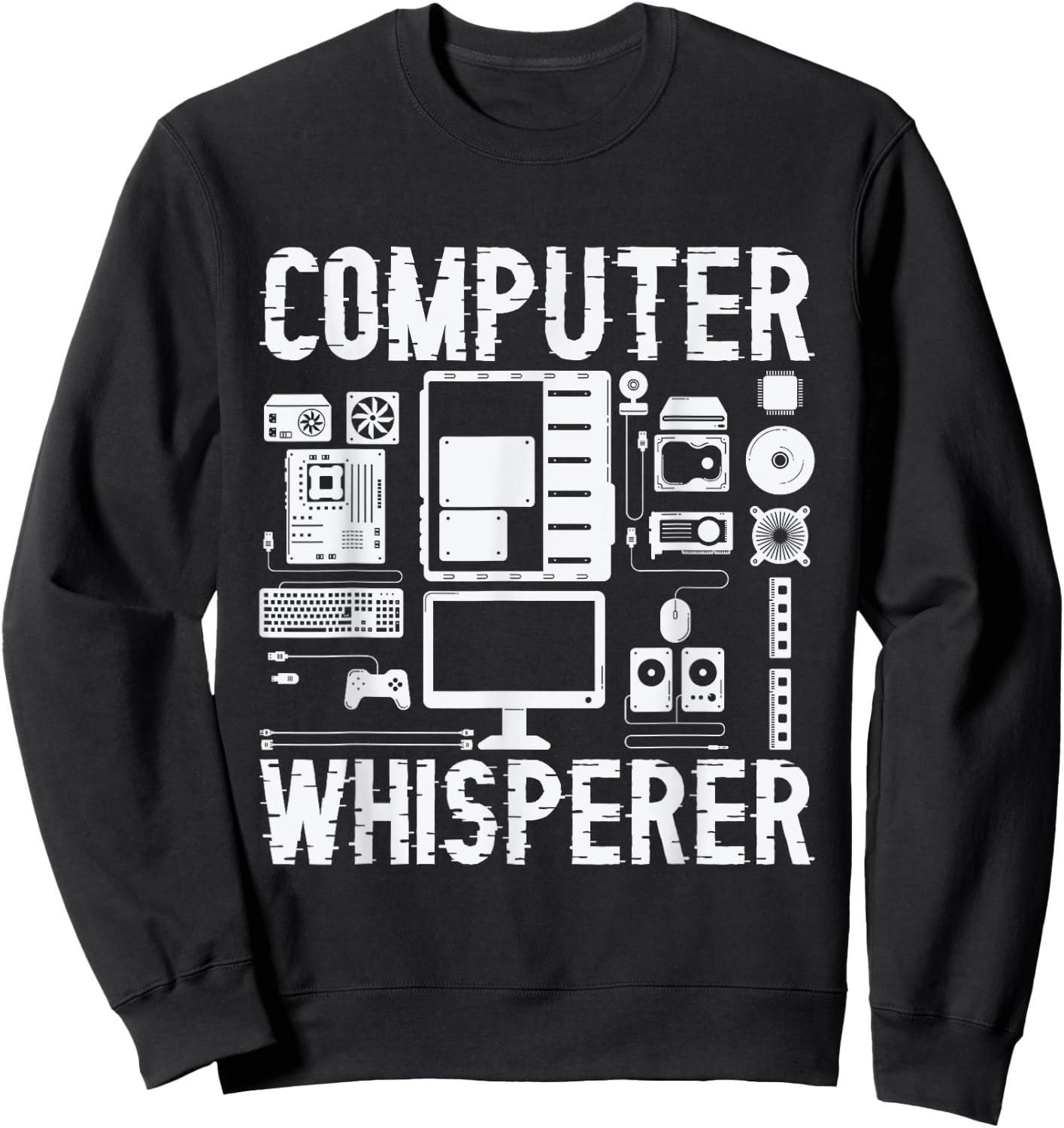 Computer Whisperer Tech Supports Programmer Coder Sweatshirt - Sweatshirt | Black