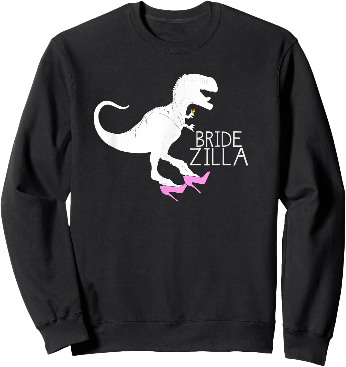BRIDEZILLA Shirt | Funny Wife To Be Bridal Party Gift Sweatshirt - Sweatshirt | Black