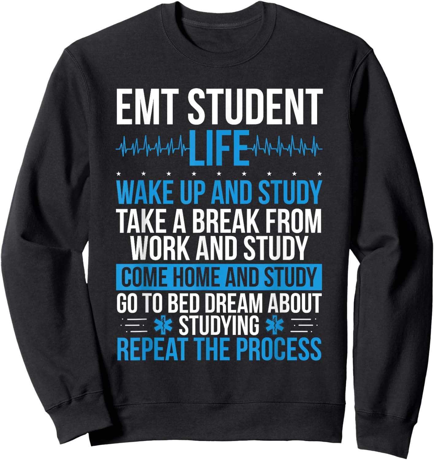 EMT Student Accessoires EMT School Essentials EMS Week Sweatshirt - Sweatshirt | Black
