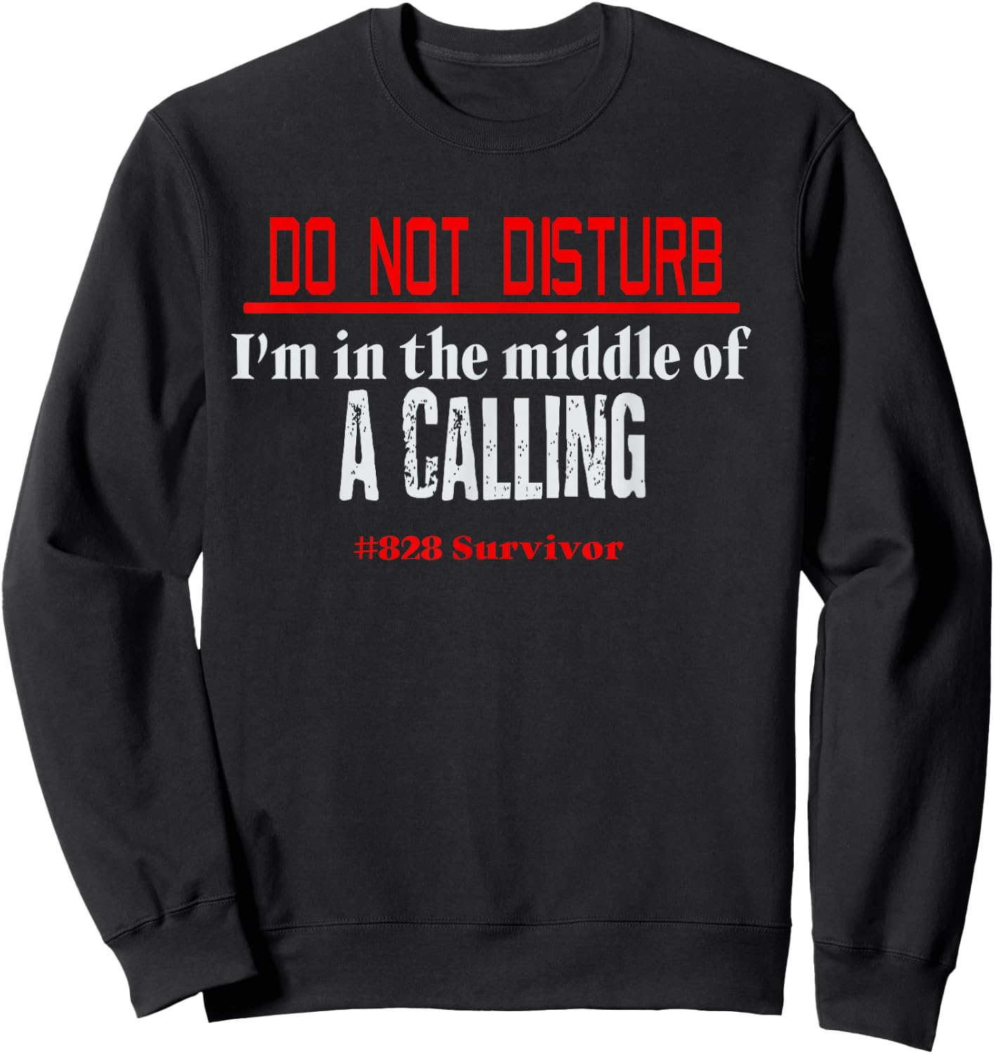 Manifest 828 Flight Montego Air Funny Do Not Disturb Calling Sweatshirt - Sweatshirt | Black