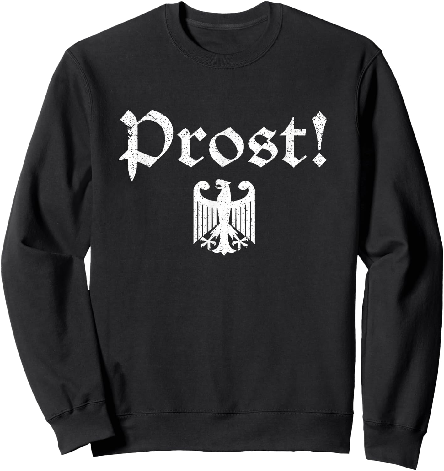 Vintage Oktoberfest Men Women German Coat of Arms Prost Sweatshirt - Sweatshirt | Black