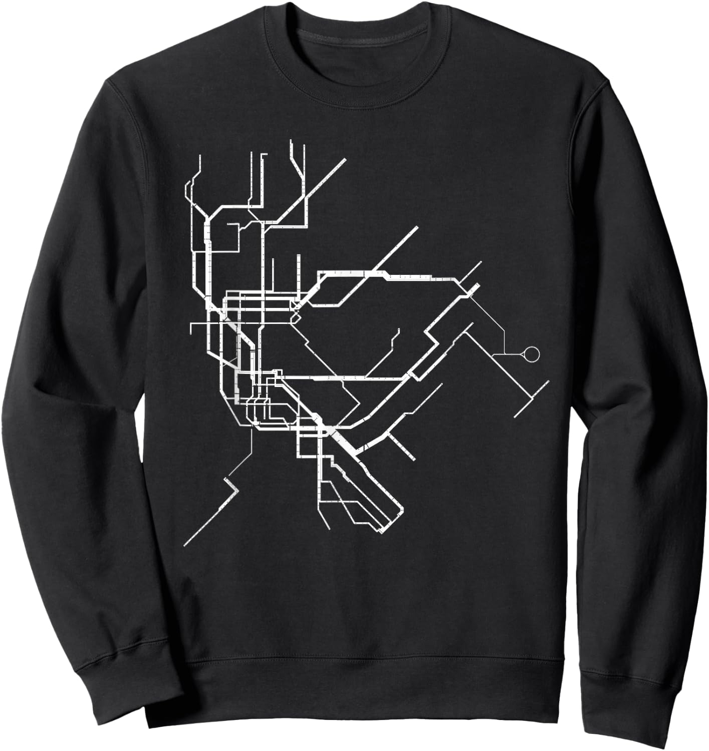 New York City Underground System Map NYC NY Sweatshirt - Sweatshirt | Black