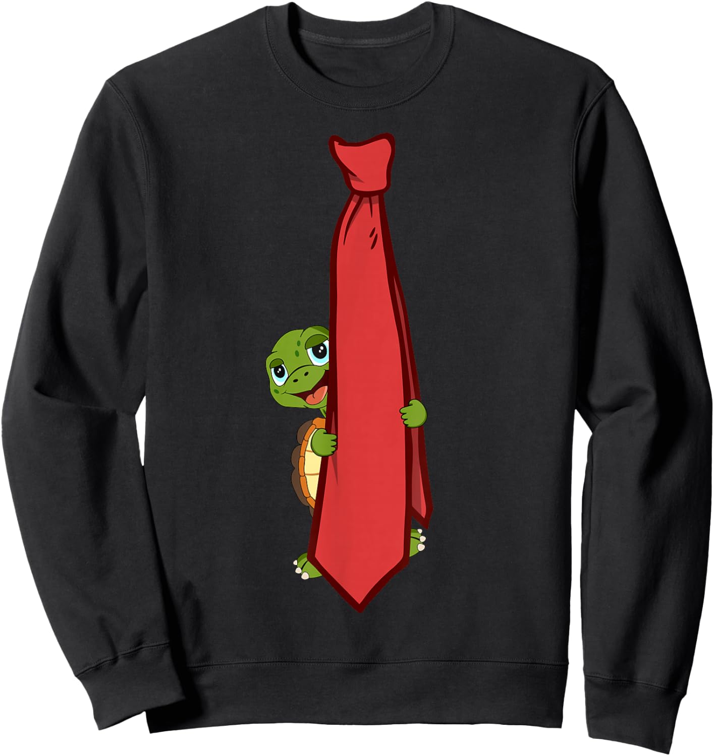 Turtle Tie Design Altweiber Ties Sweatshirt - Sweatshirt | Black