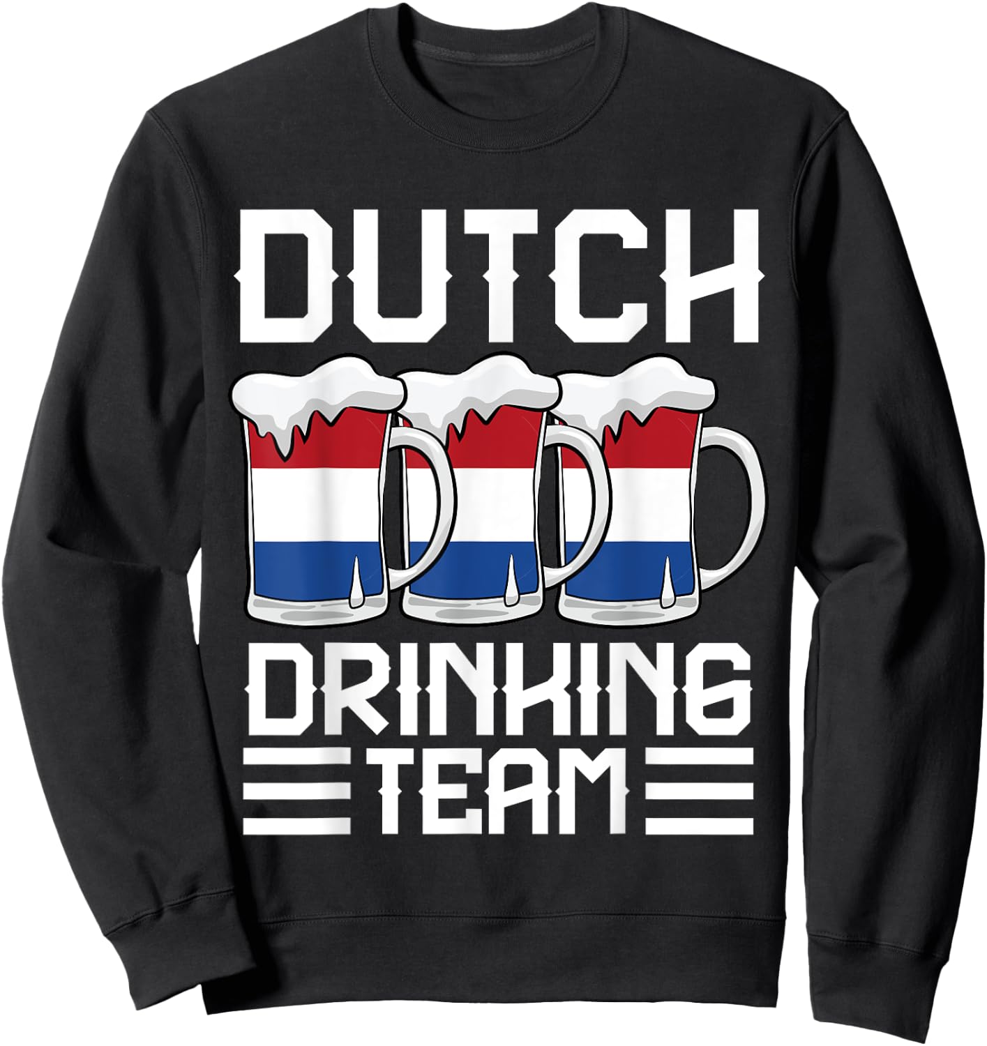 Dutch Drinking Team Netherlands Sweatshirt - Sweatshirt | Black