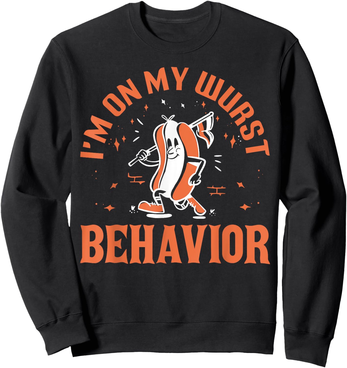 Oktoberfest 2023 I'm on my wurst Behavior funny Sweatshirt - Sweatshirt | Black
