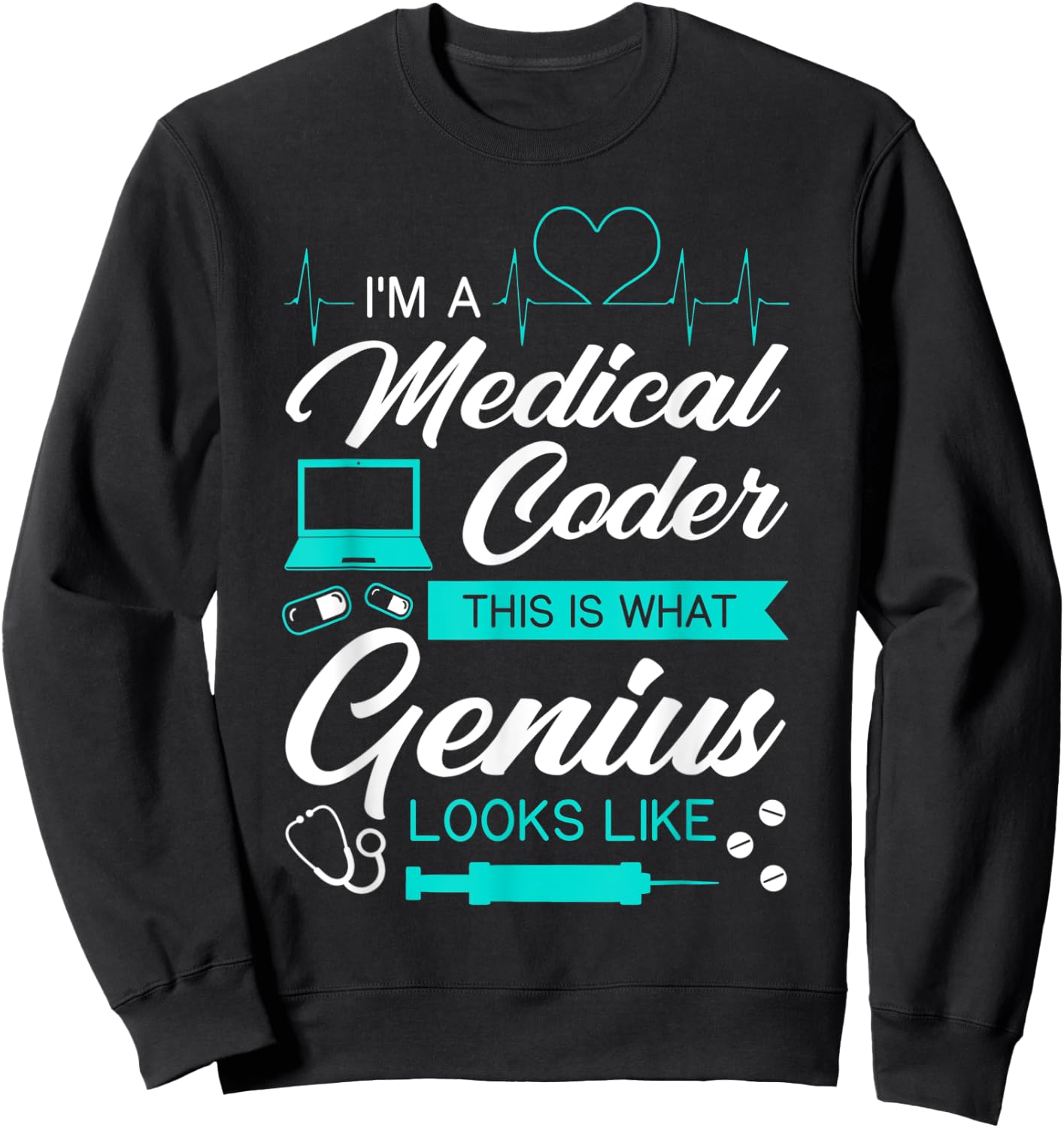 Medical Coder Certified Coding Specialist Nosologist Job Sweatshirt - Sweatshirt | Black
