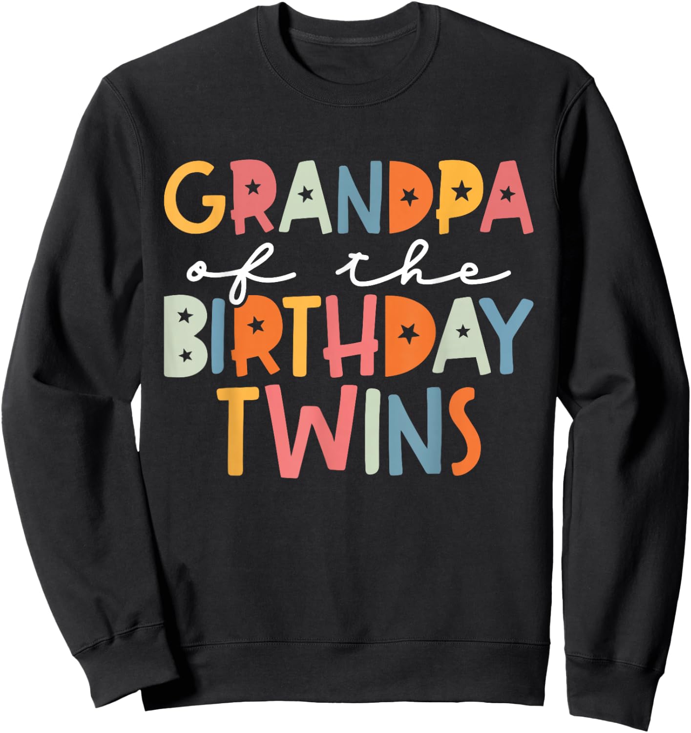 Grandpa Of The Birthday Twins Kids Great Grandpa Of Twins Sweatshirt - Sweatshirt | Black
