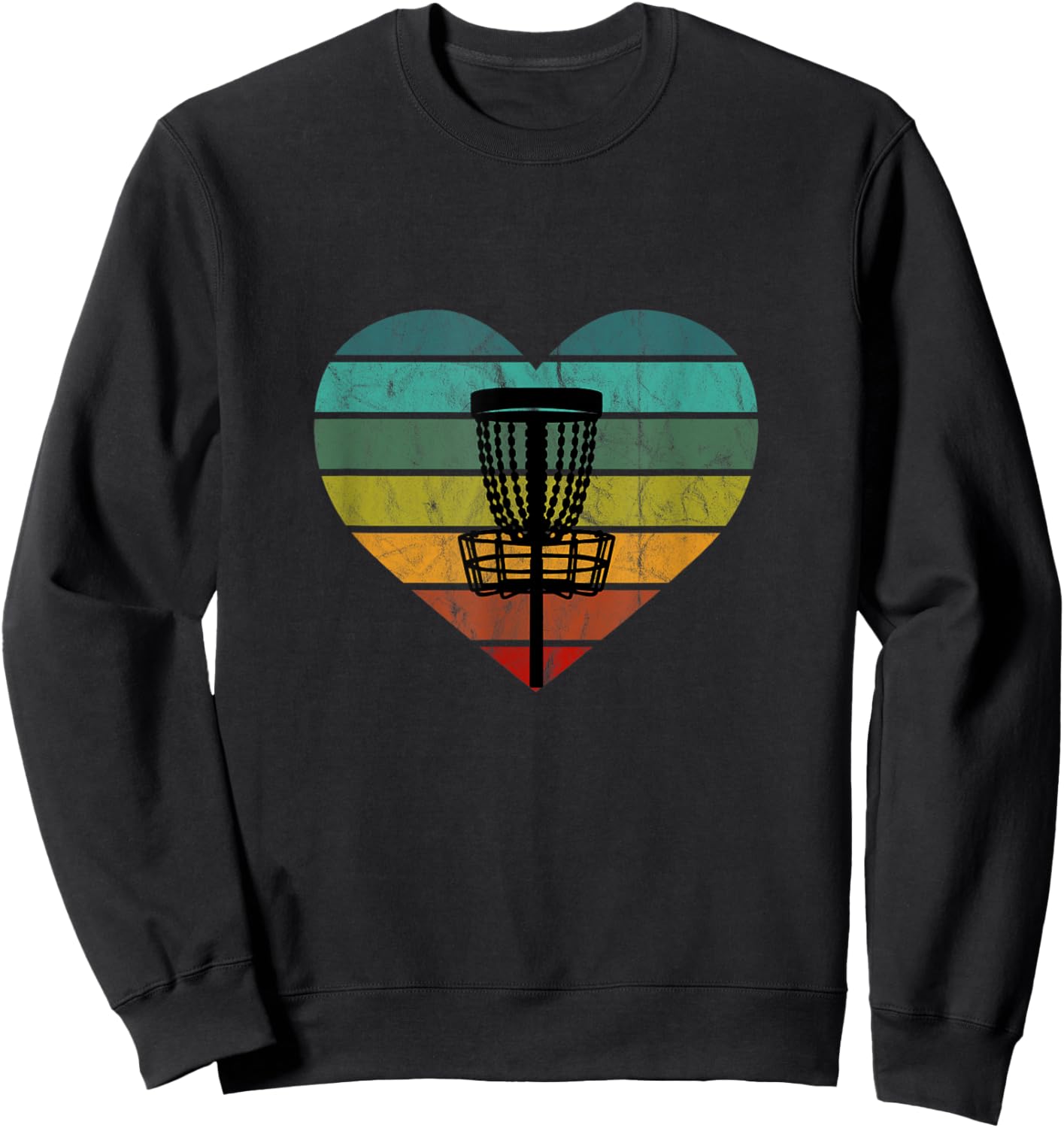 Disc Golf Frisbee Basket Target Basket Catch Basket I Love Disc Golf Sweatshirt - Sweatshirt | Black