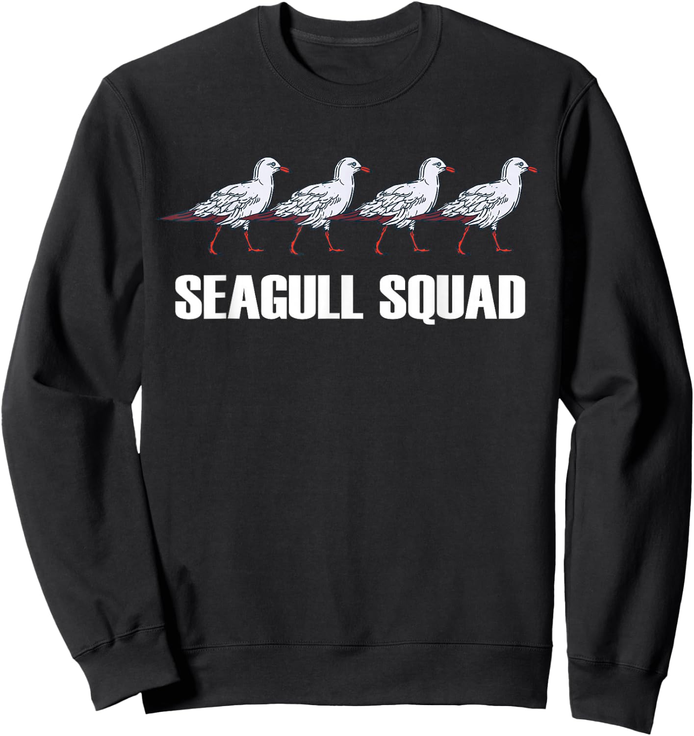 Seagull Squad Flocks Of Seagull Team Terns Seagull Lover Sweatshirt - Sweatshirt | Black