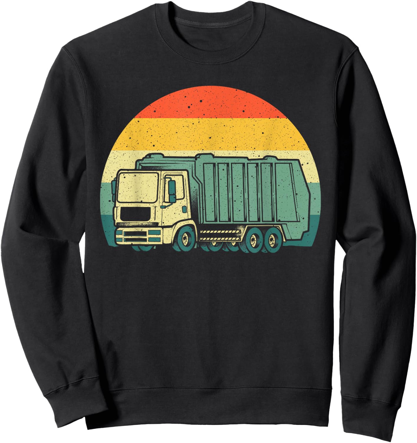 Funny Garbage Truck Design For Kids Men Women Trash Truck Sweatshirt - Sweatshirt | Black
