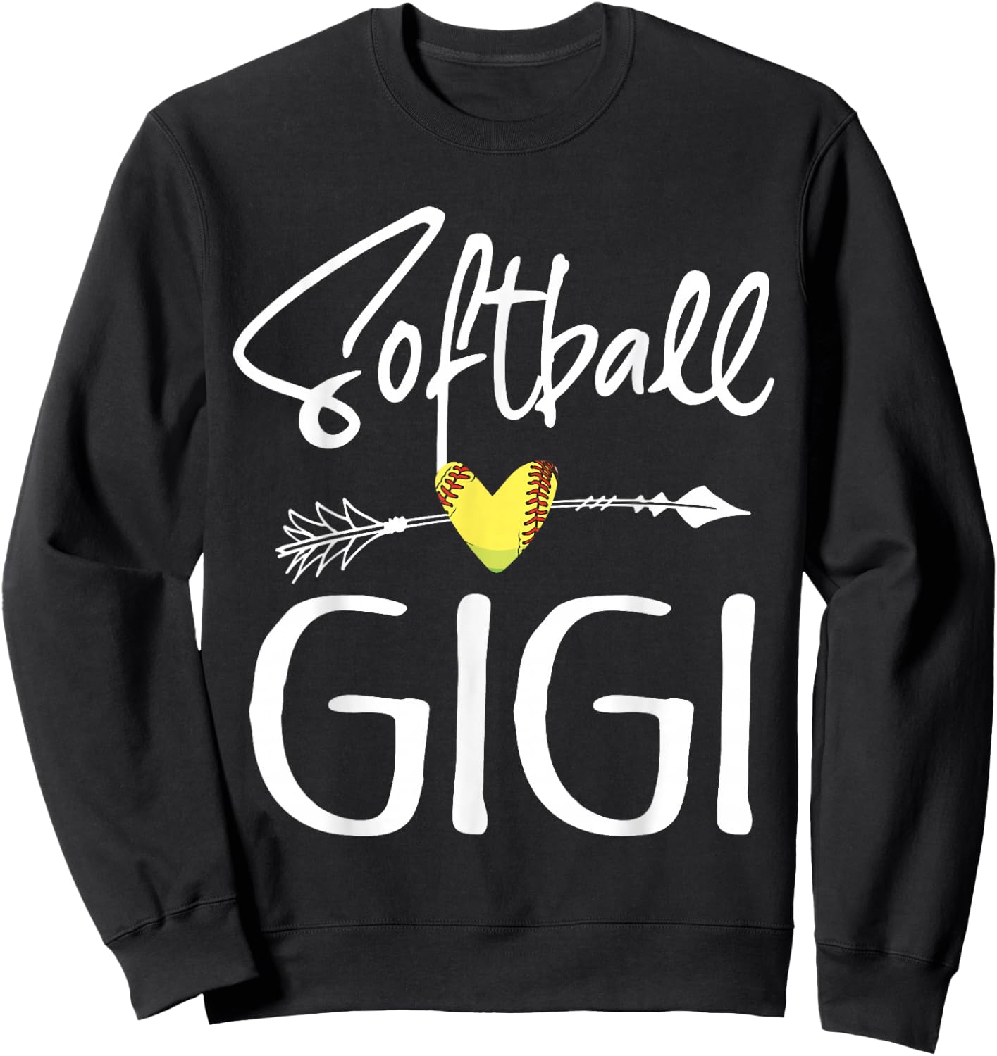 Softball Gigi Women Softball Gift Sweatshirt - Sweatshirt | Black