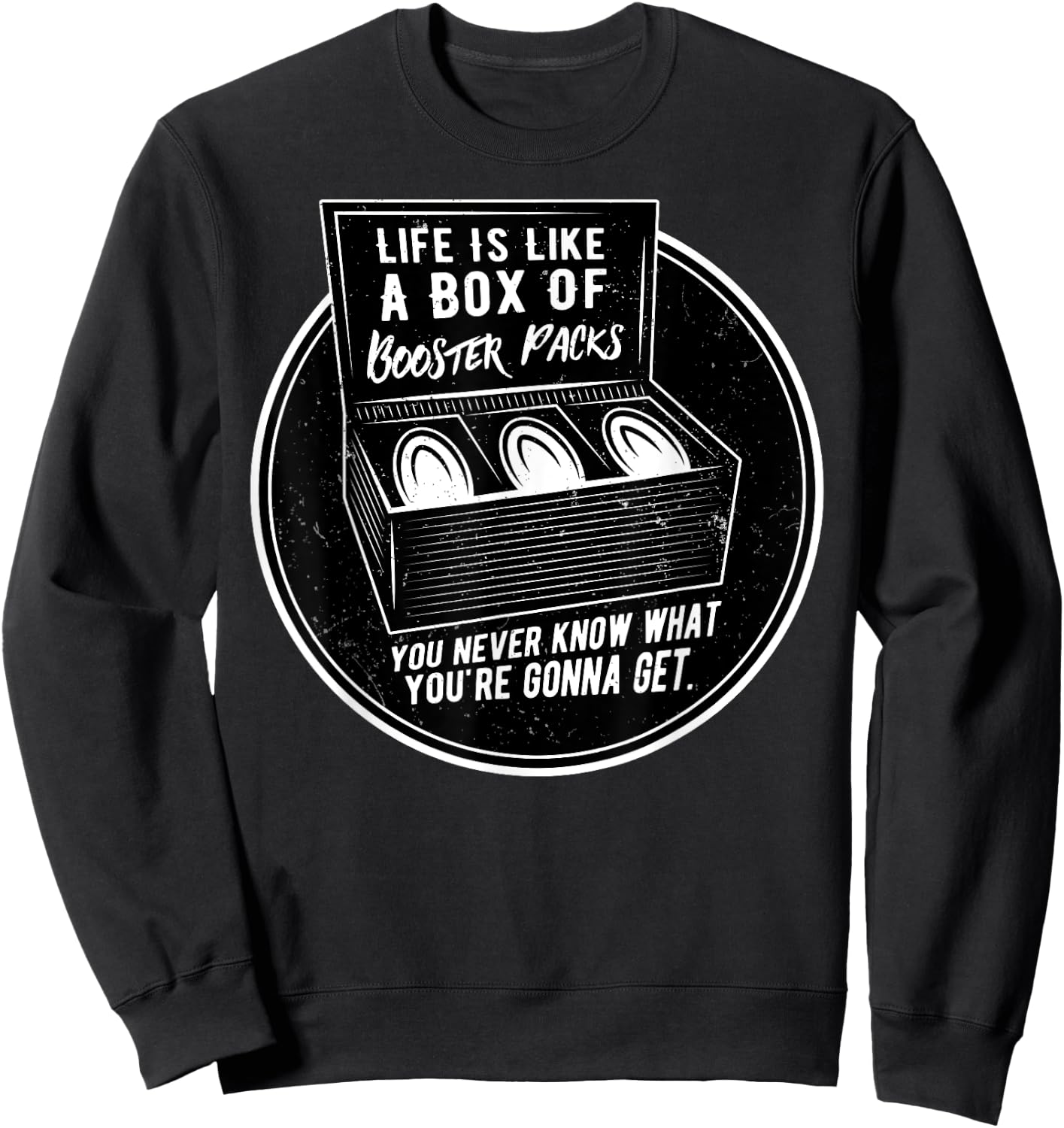 Booster Pack Life - TCG Trading Card Game Gift Sweatshirt - Sweatshirt | Black